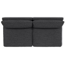 Leigh 79" Armless Modular Sofa - Napa Charcoal