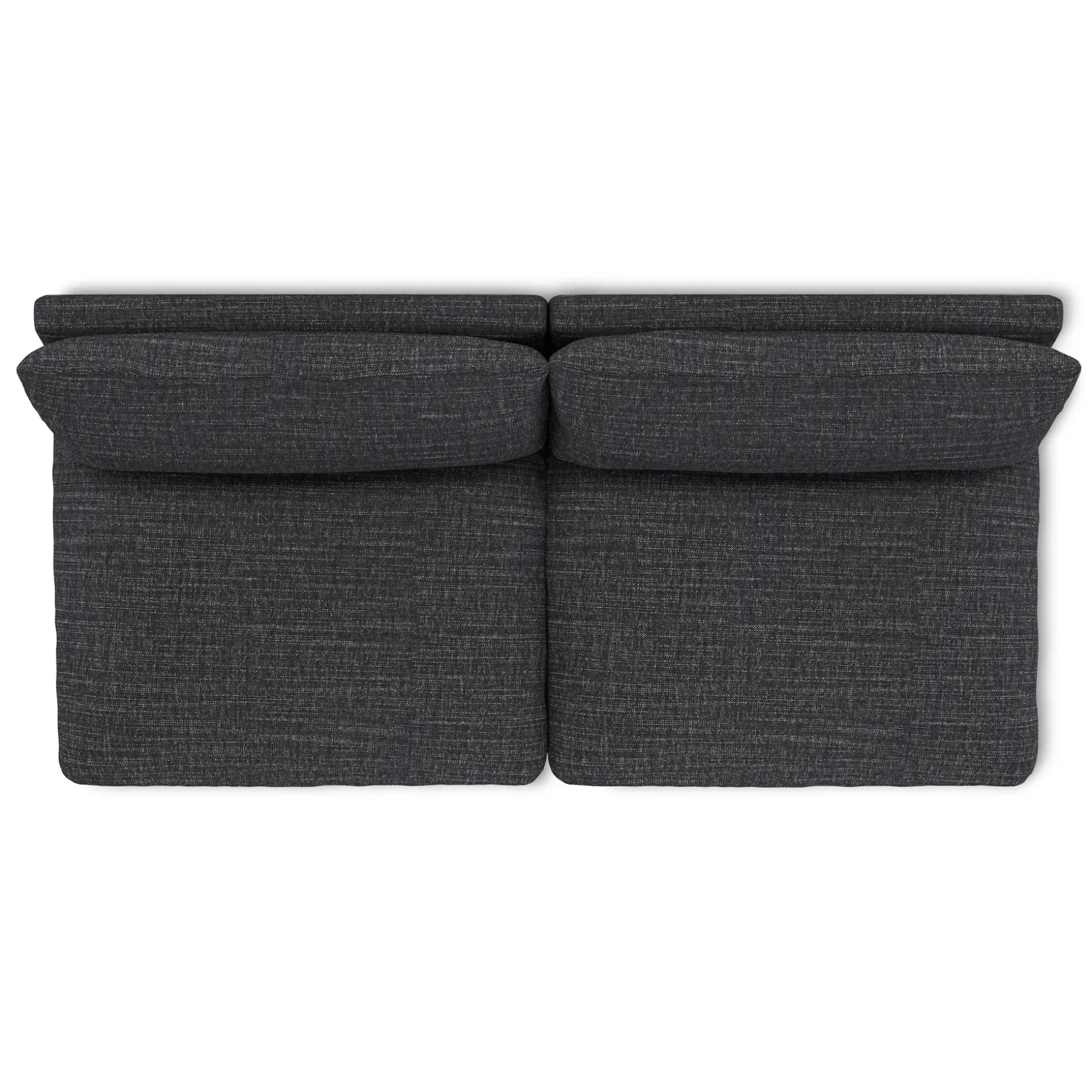 Leigh 79" Armless Modular Sofa - Napa Charcoal