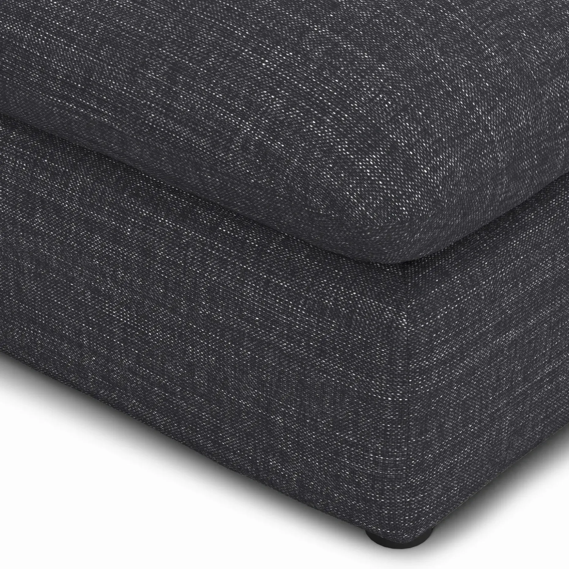 Leigh 79" Armless Modular Sofa - Napa Charcoal
