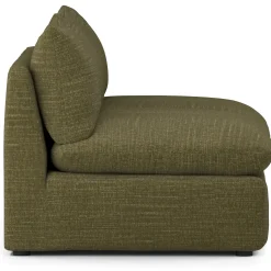 Leigh 79" Armless Modular Sofa - Napa Moss