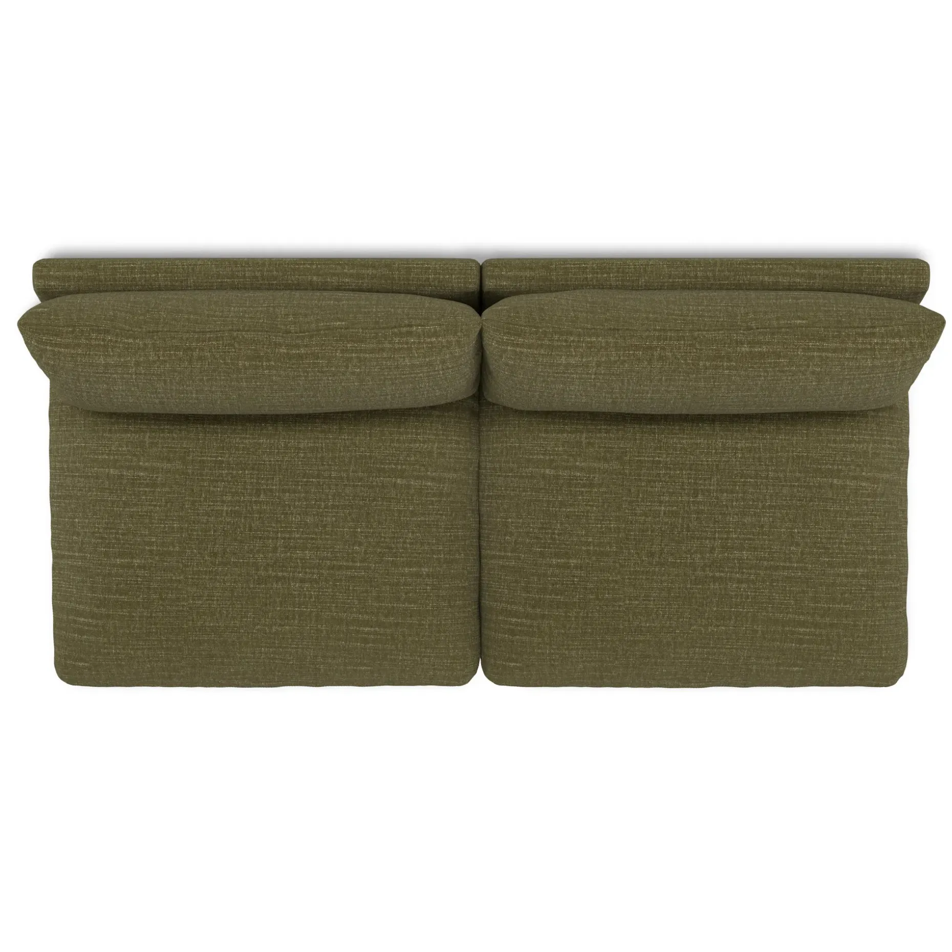 Leigh 79" Armless Modular Sofa - Napa Moss