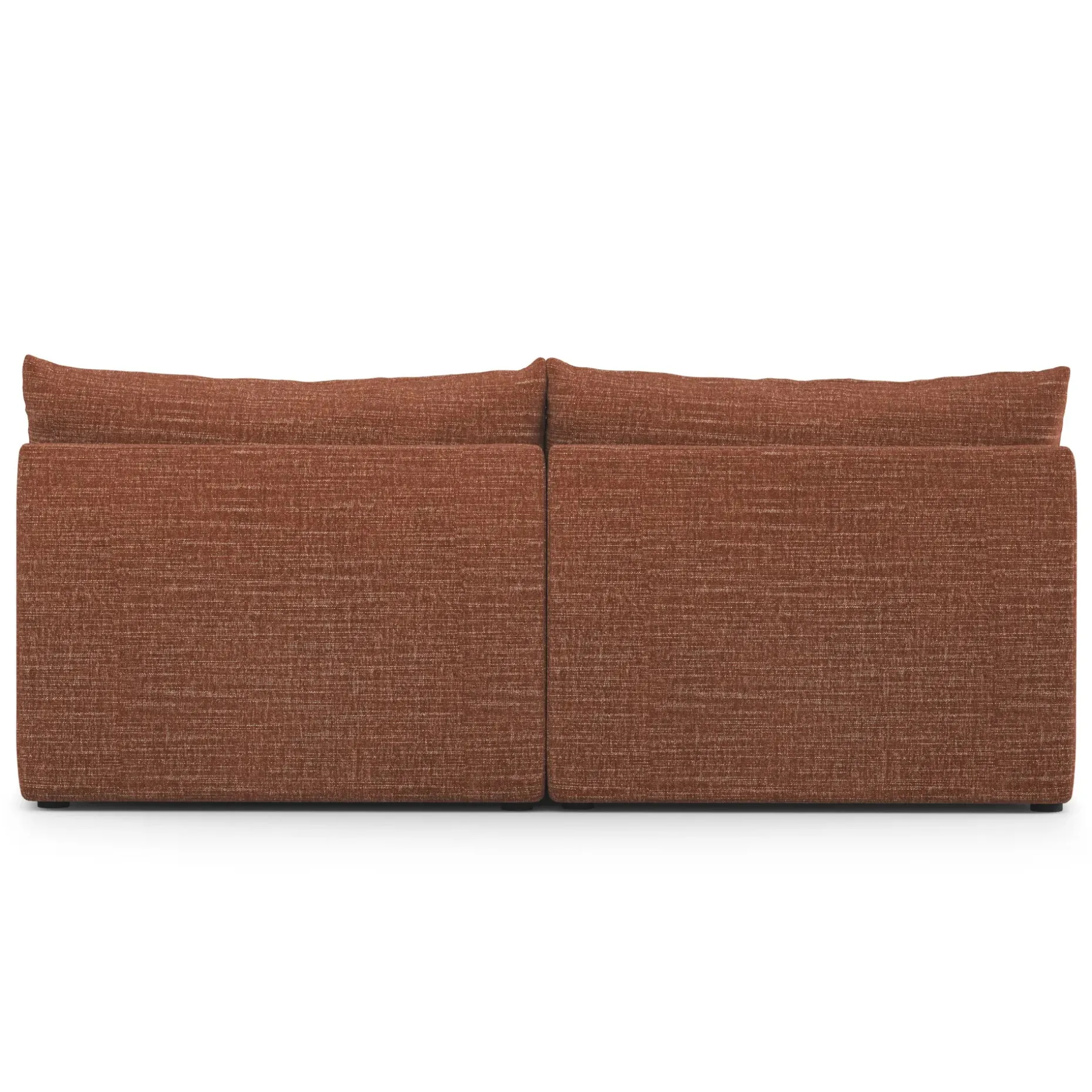 Leigh 79" Armless Modular Sofa - Napa Rust