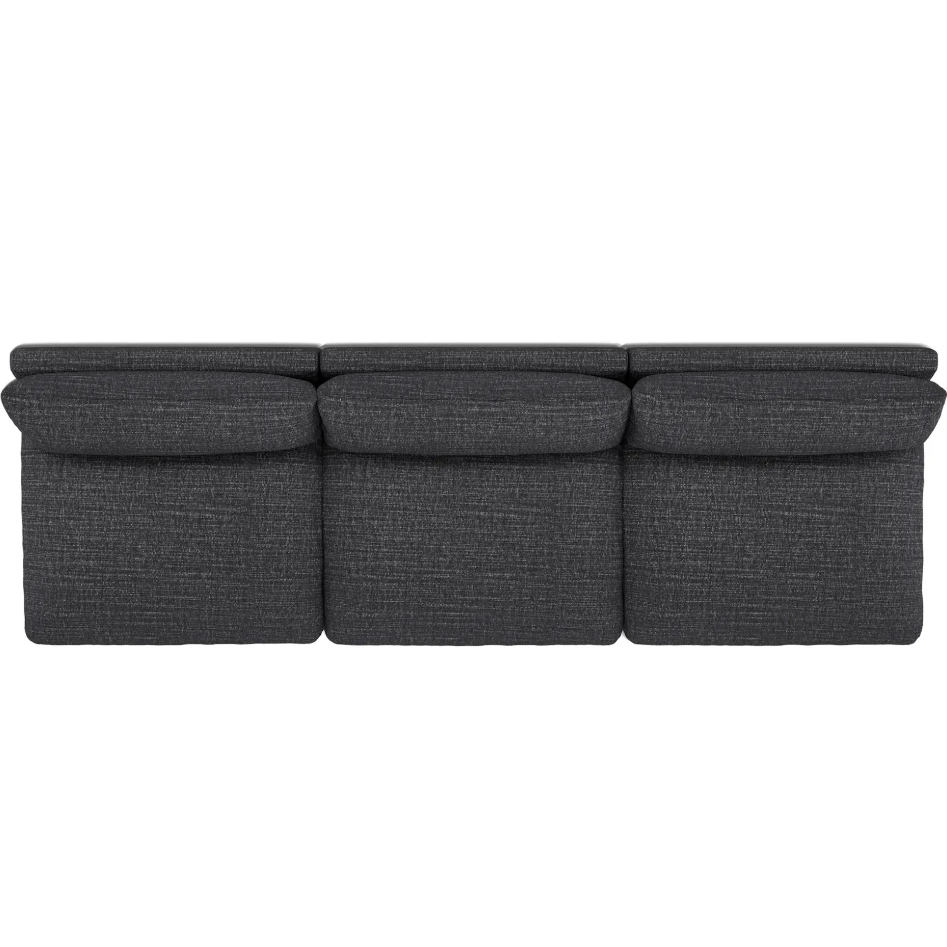 Leigh 118" Armless Modular Sofa - Napa Charcoal