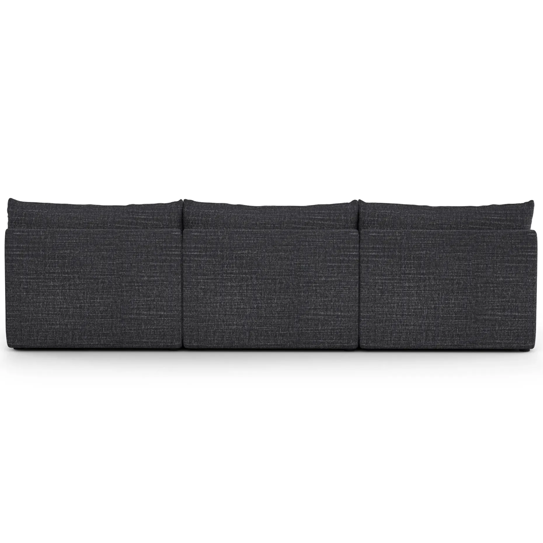 Leigh 118" Armless Modular Sofa - Napa Charcoal
