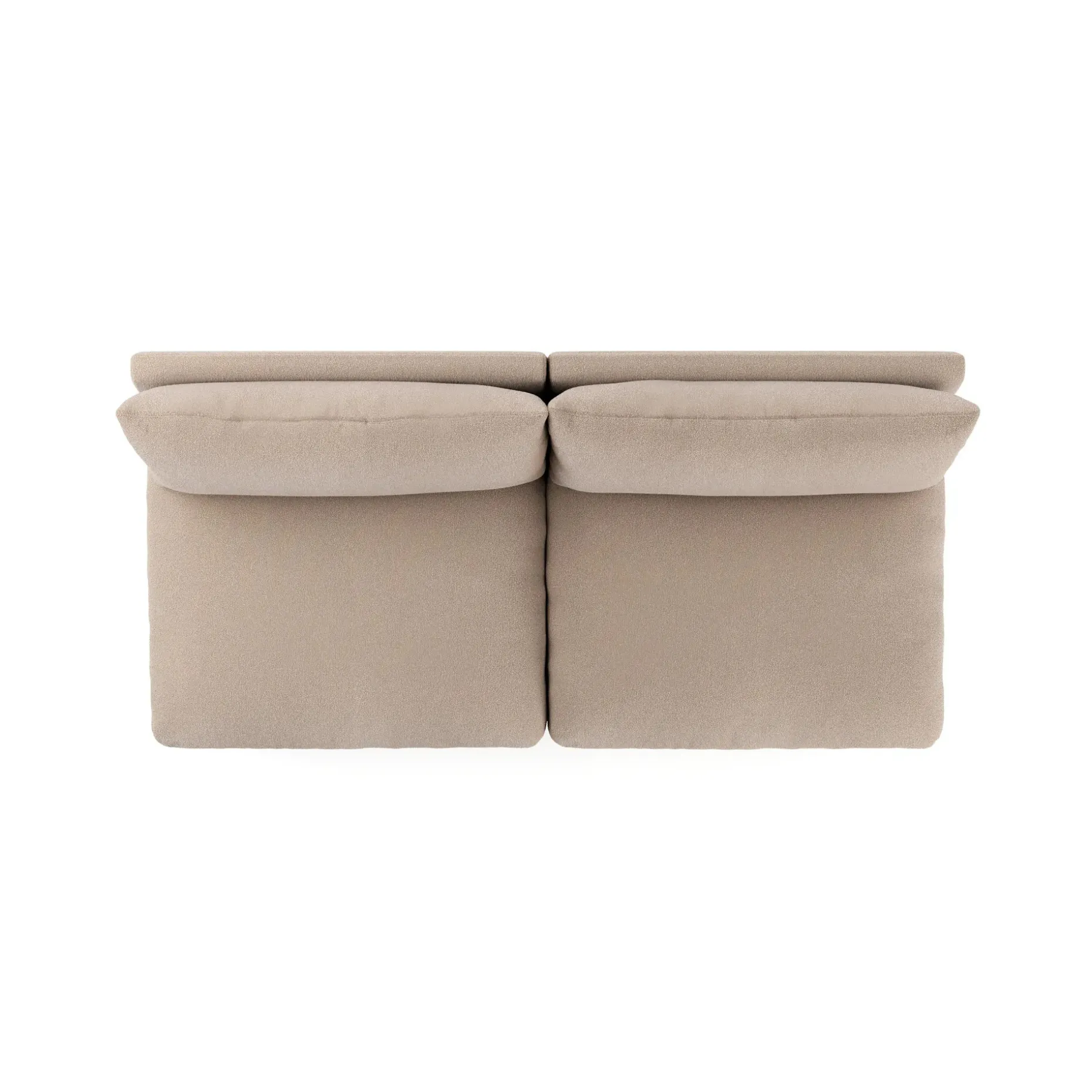 Leigh 79" Armless Modular Sofa - Sandstone Wool Bouclé