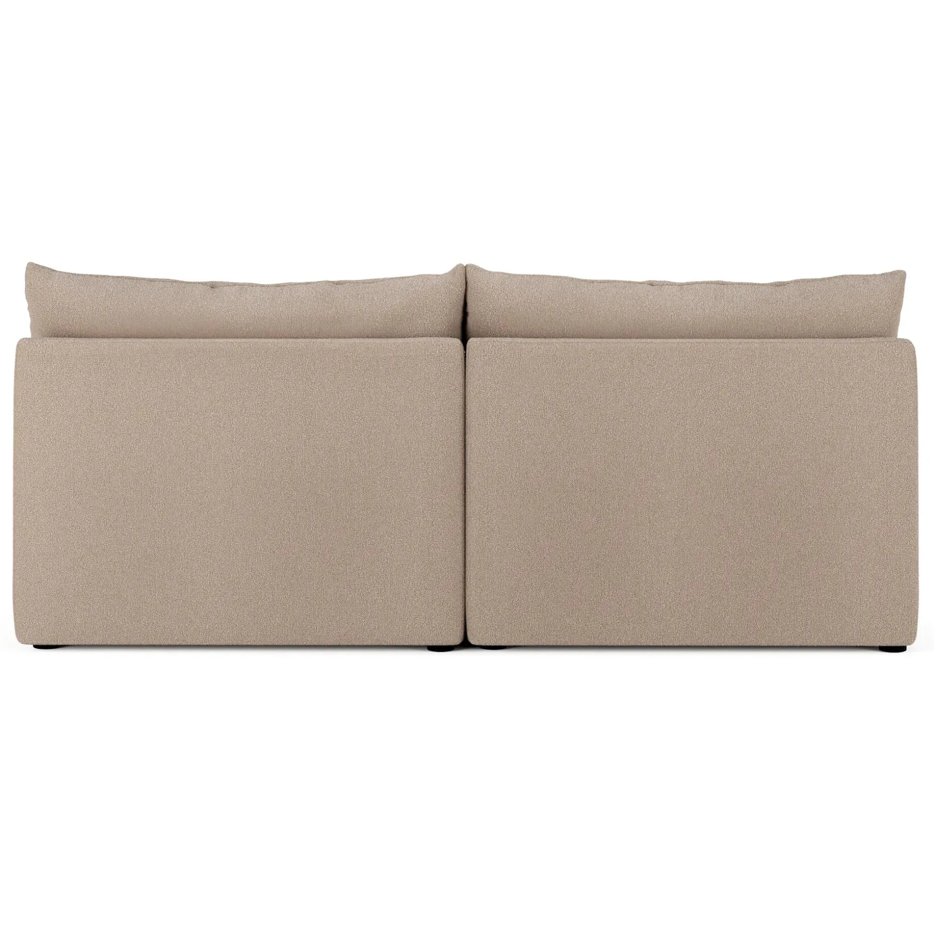 Leigh 79" Armless Modular Sofa - Sandstone Wool Bouclé