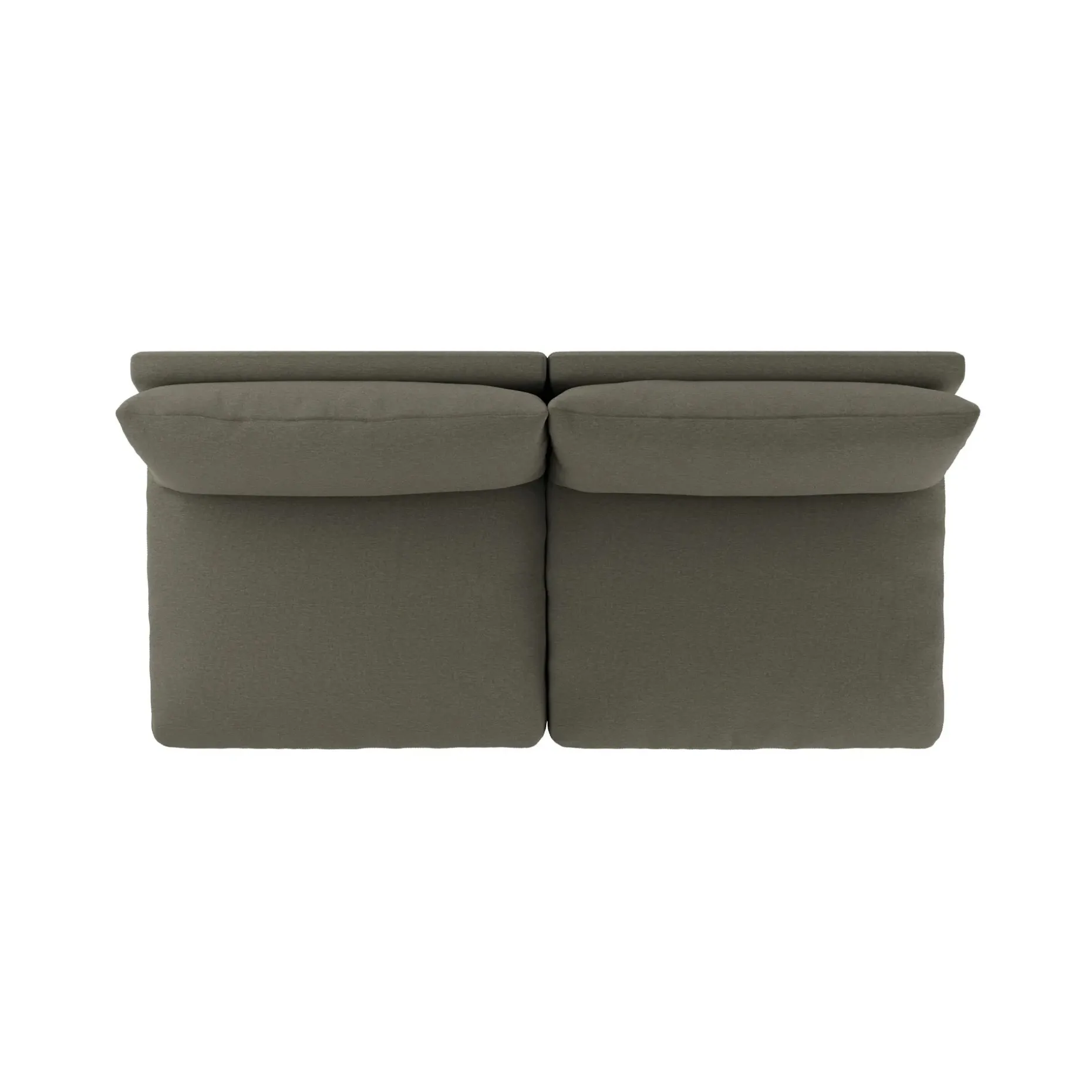 Leigh 79" Armless Modular Sofa - Silver Moss