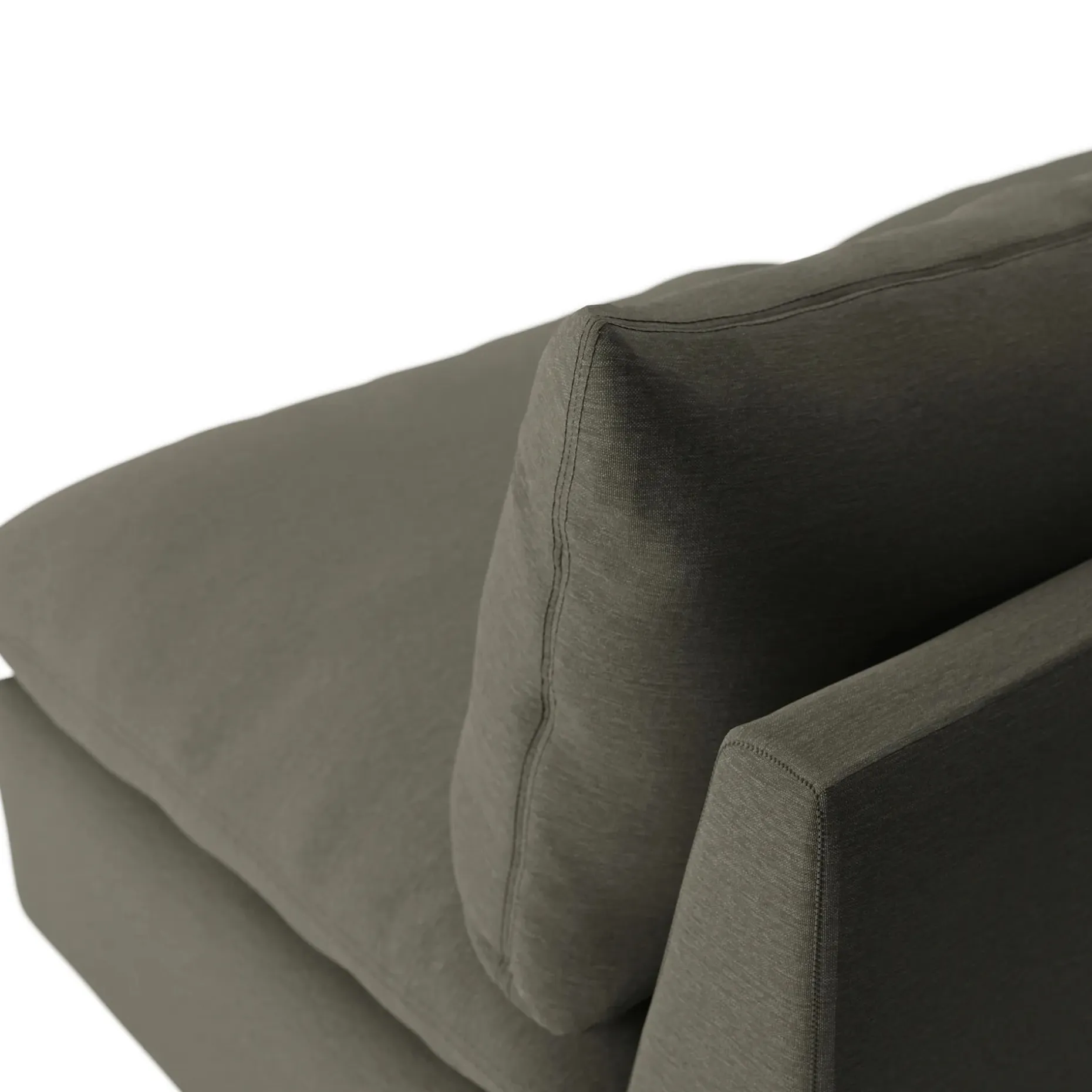 Leigh 79" Armless Modular Sofa - Silver Moss