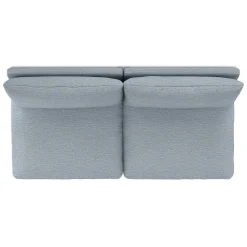Leigh 79" Armless Modular Sofa - Silver Light Blue
