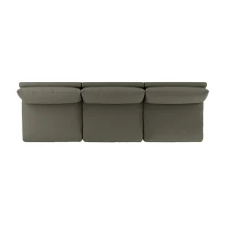 Leigh 118" Armless Modular Sofa - Silver Moss