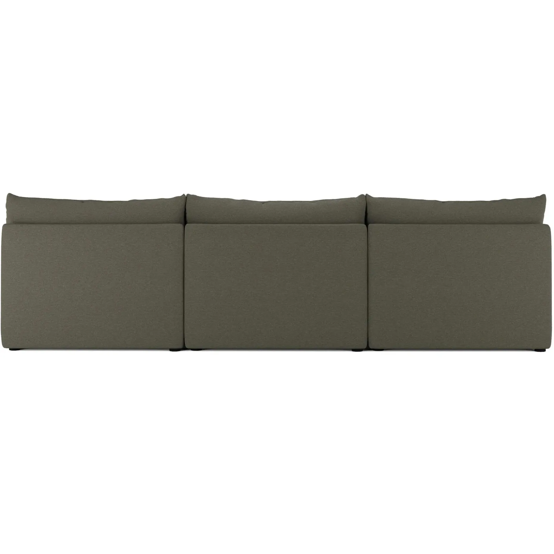 Leigh 118" Armless Modular Sofa - Silver Moss