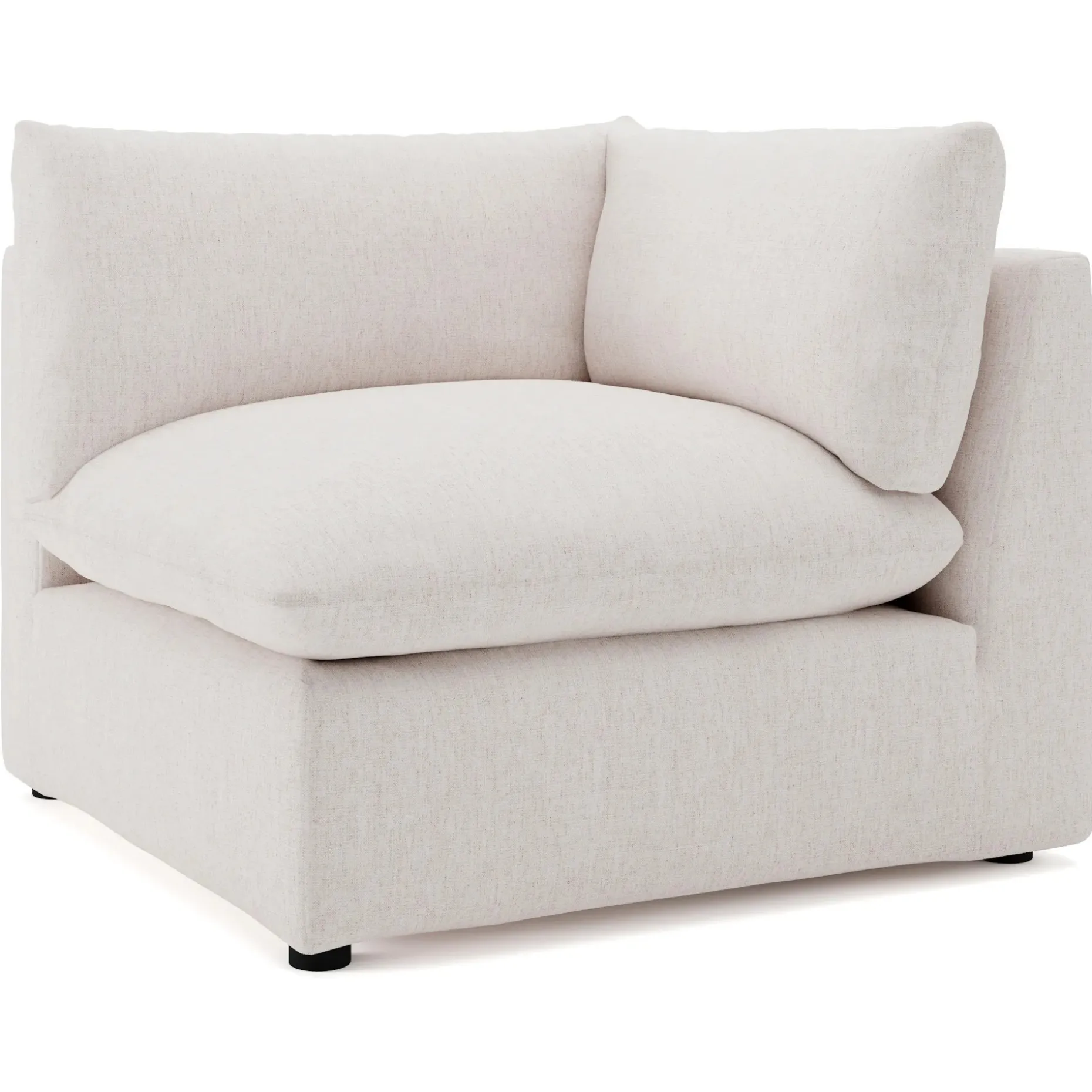 Leigh 41" Corner Chair Module - Napa White