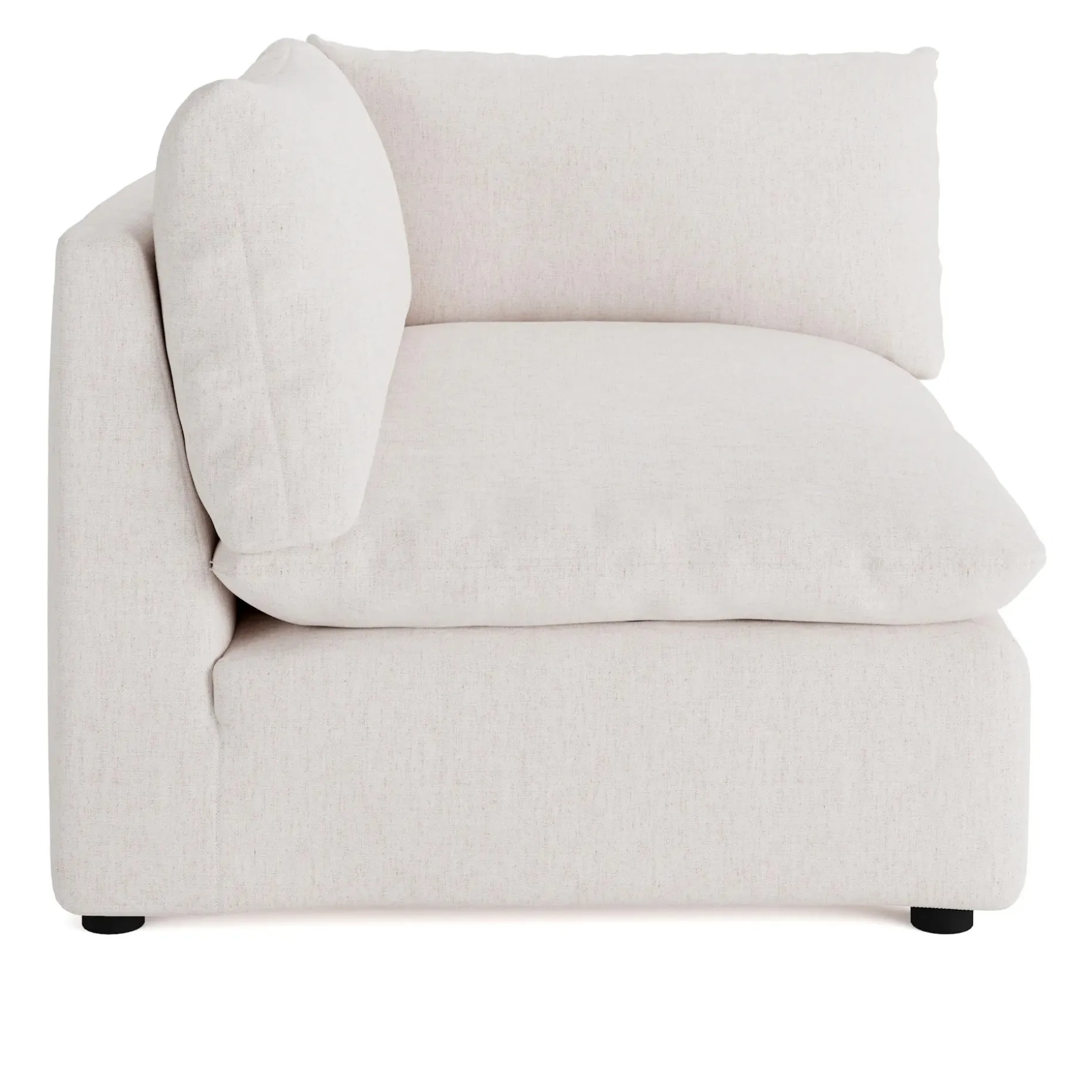 Leigh 41" Corner Chair Module - Napa White
