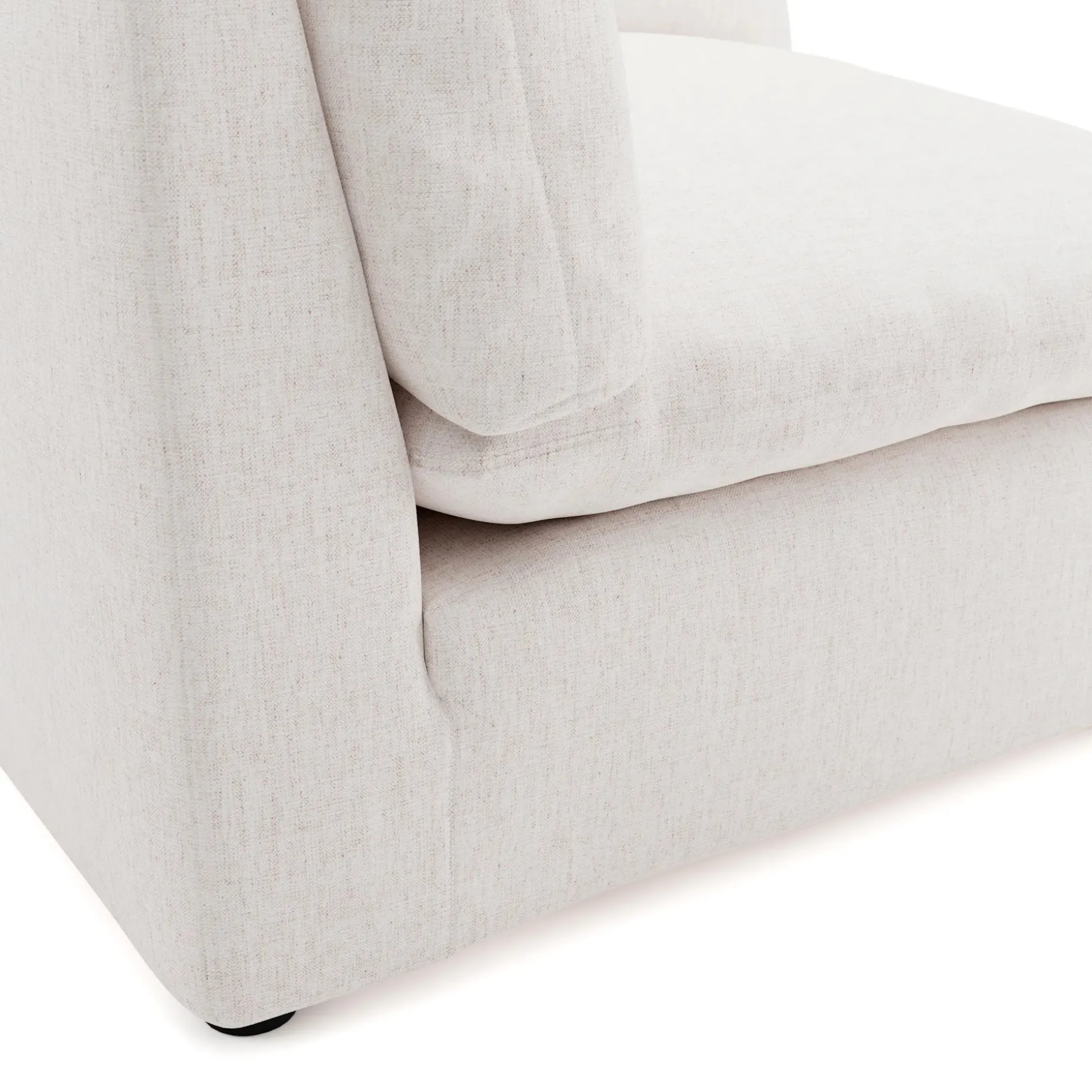 Leigh 41" Corner Chair Module - Napa White