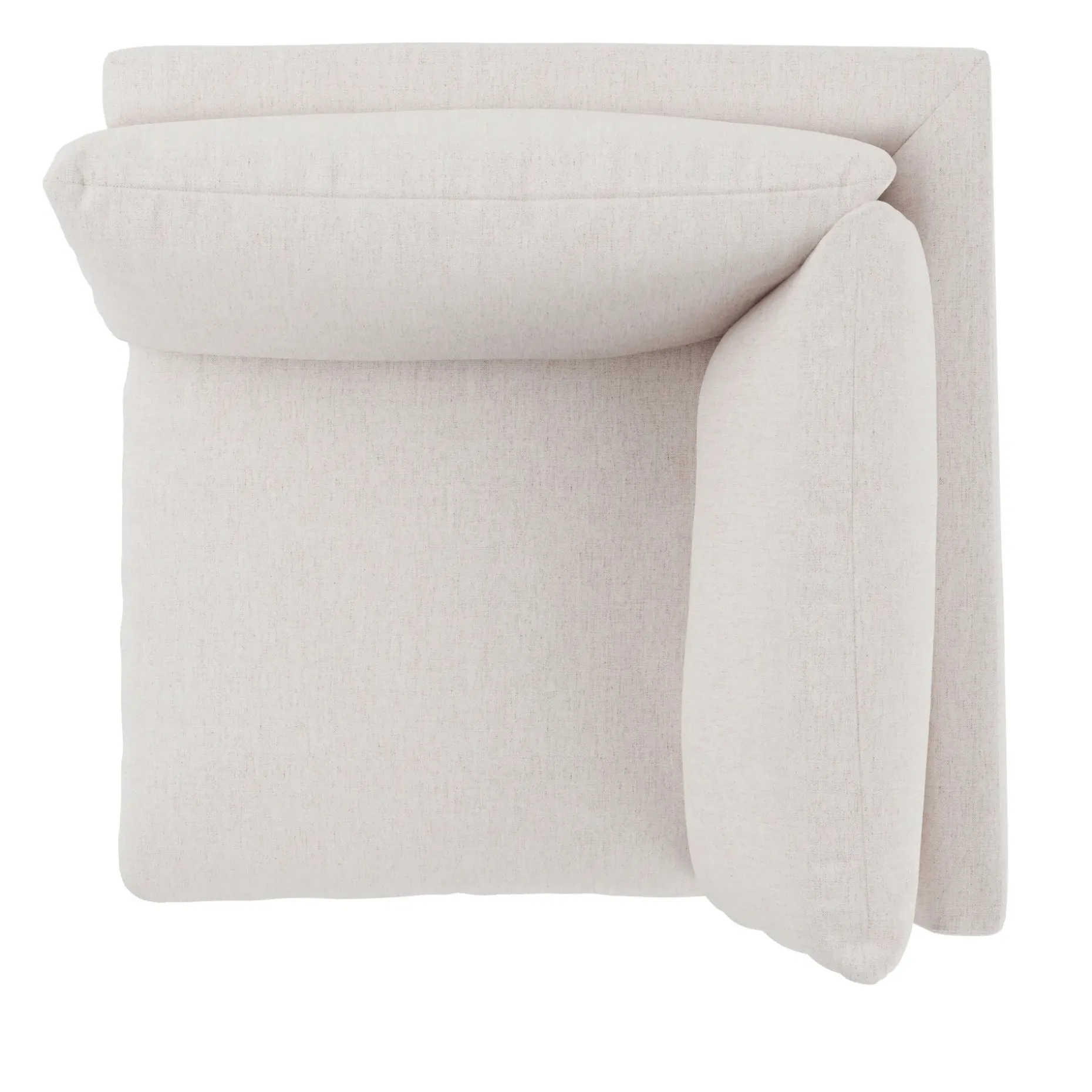 Leigh 41" Corner Chair Module - Napa White