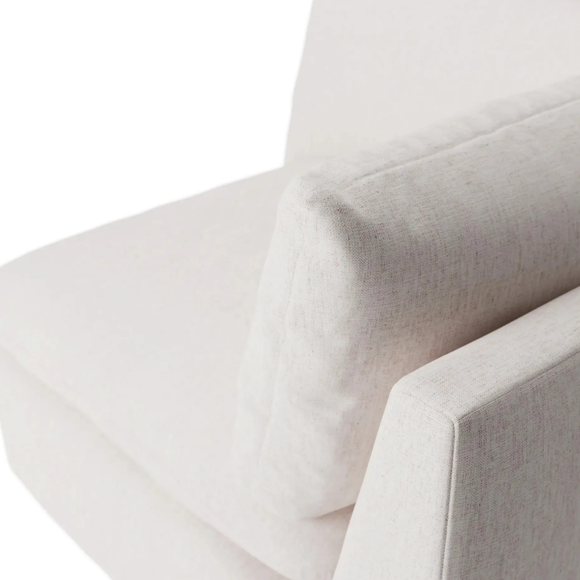 Leigh 41" Corner Chair Module - Napa White