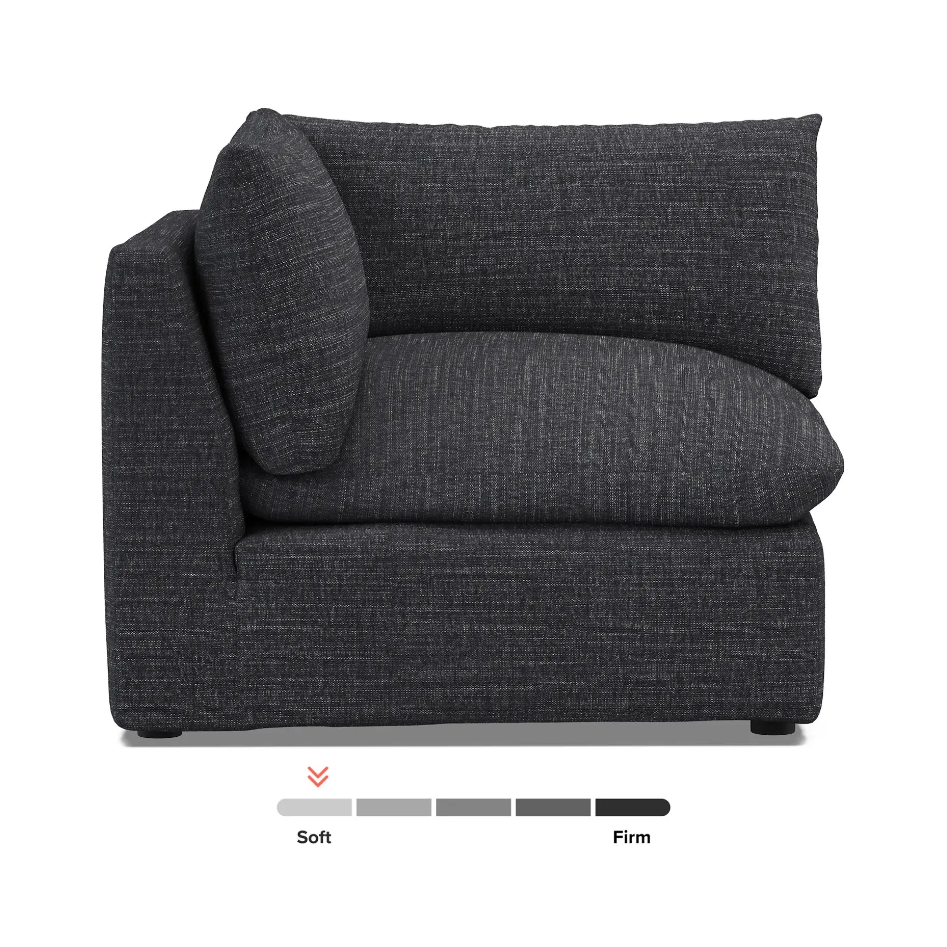 Leigh 41" Corner Chair Module - Napa Charcoal