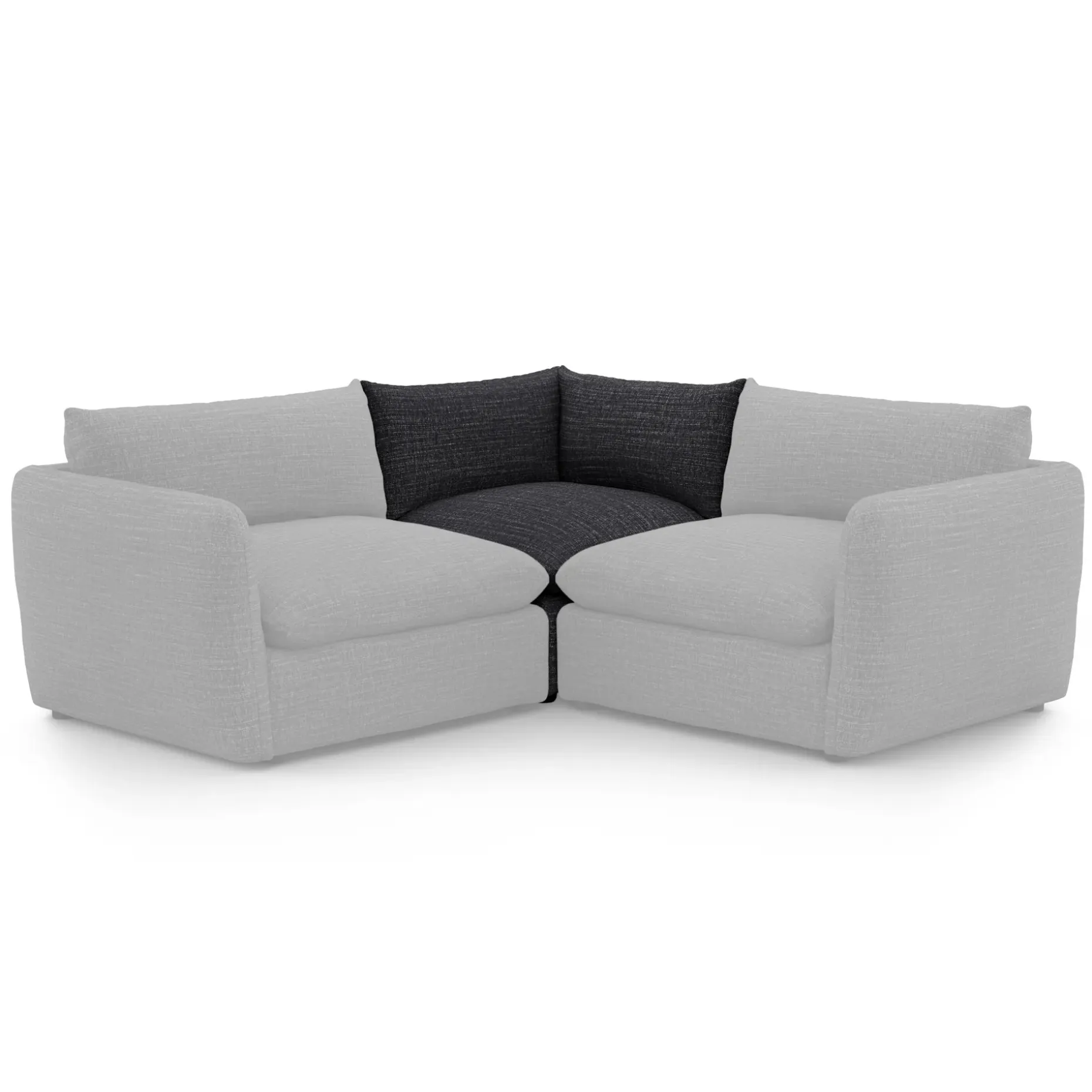 Leigh 41" Corner Chair Module - Napa Charcoal