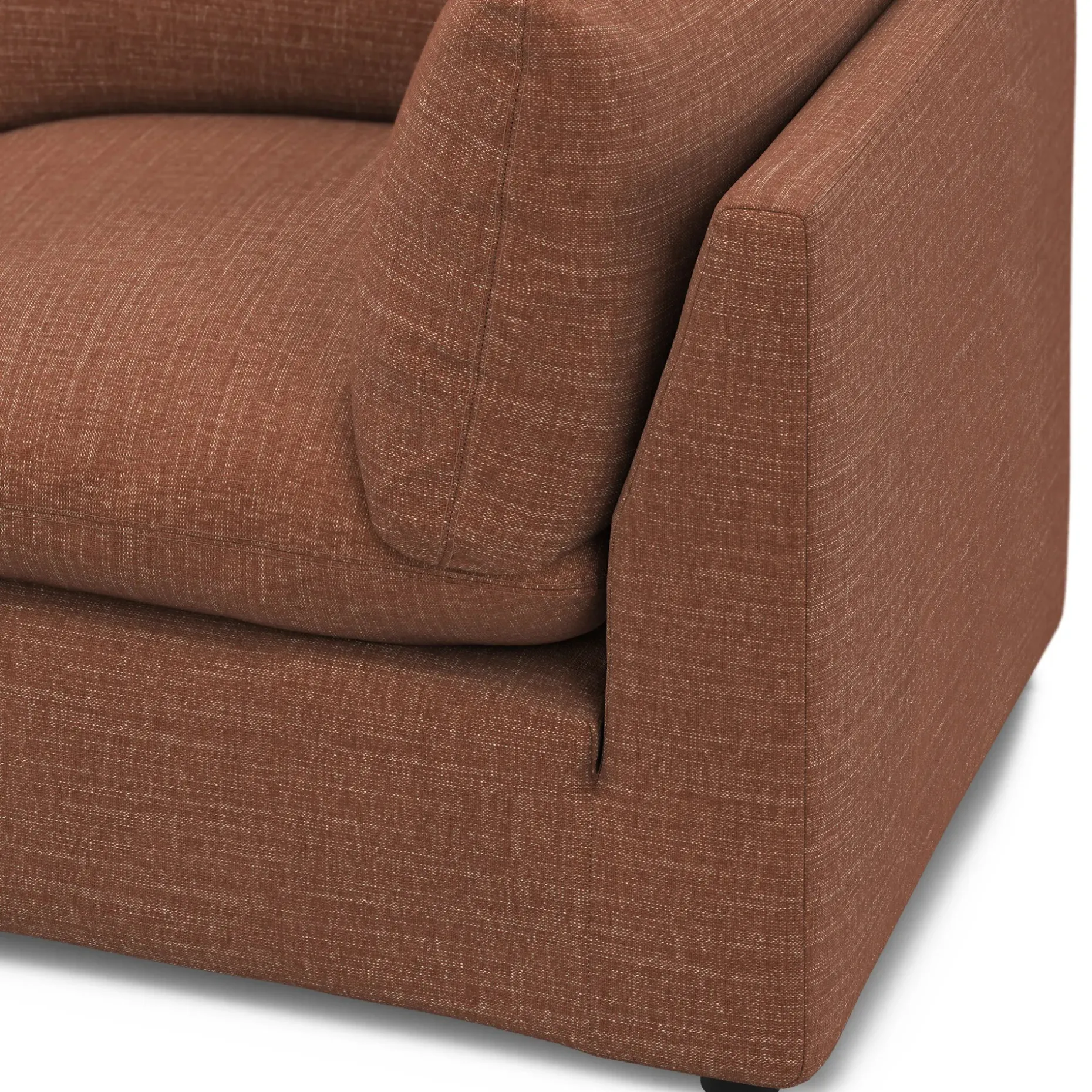 Leigh 41" Corner Chair Module - Napa Rust