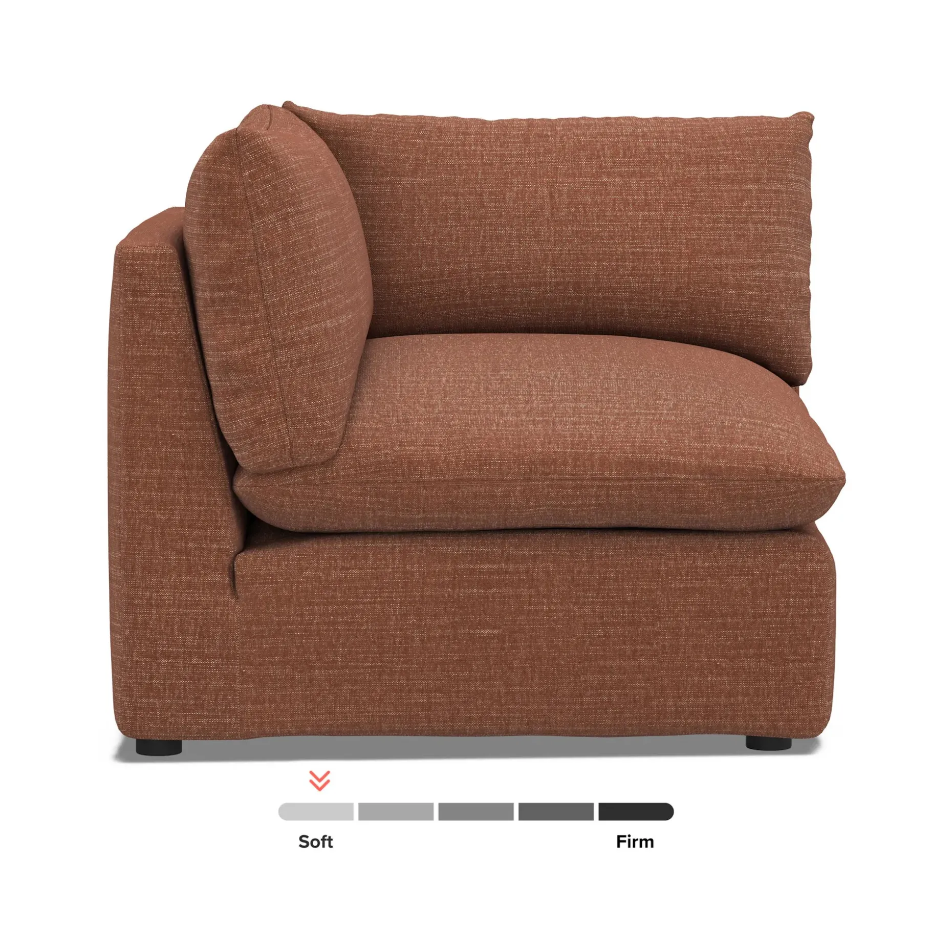 Leigh 41" Corner Chair Module - Napa Rust