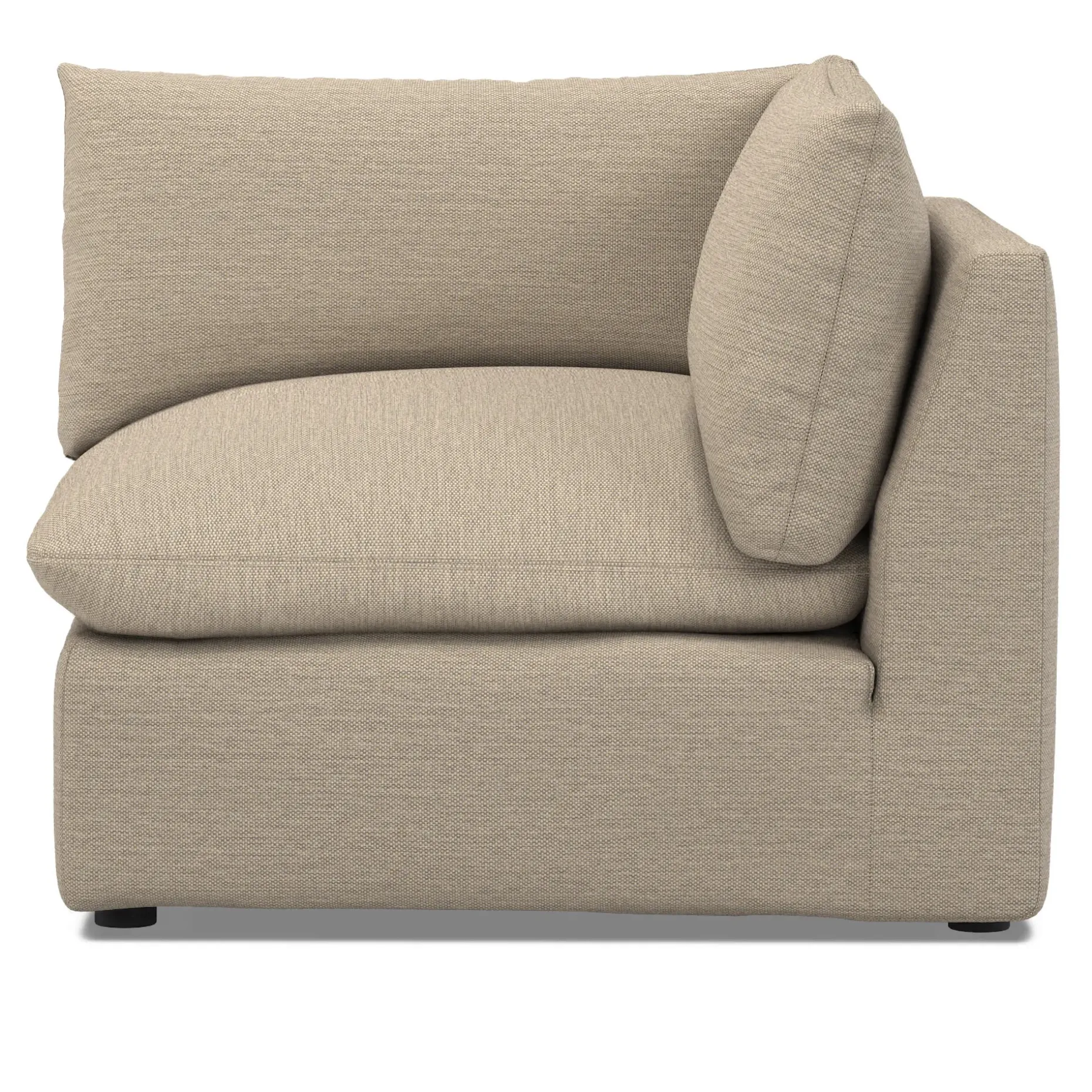 Leigh 41" Corner Chair Module - Silver Taupe