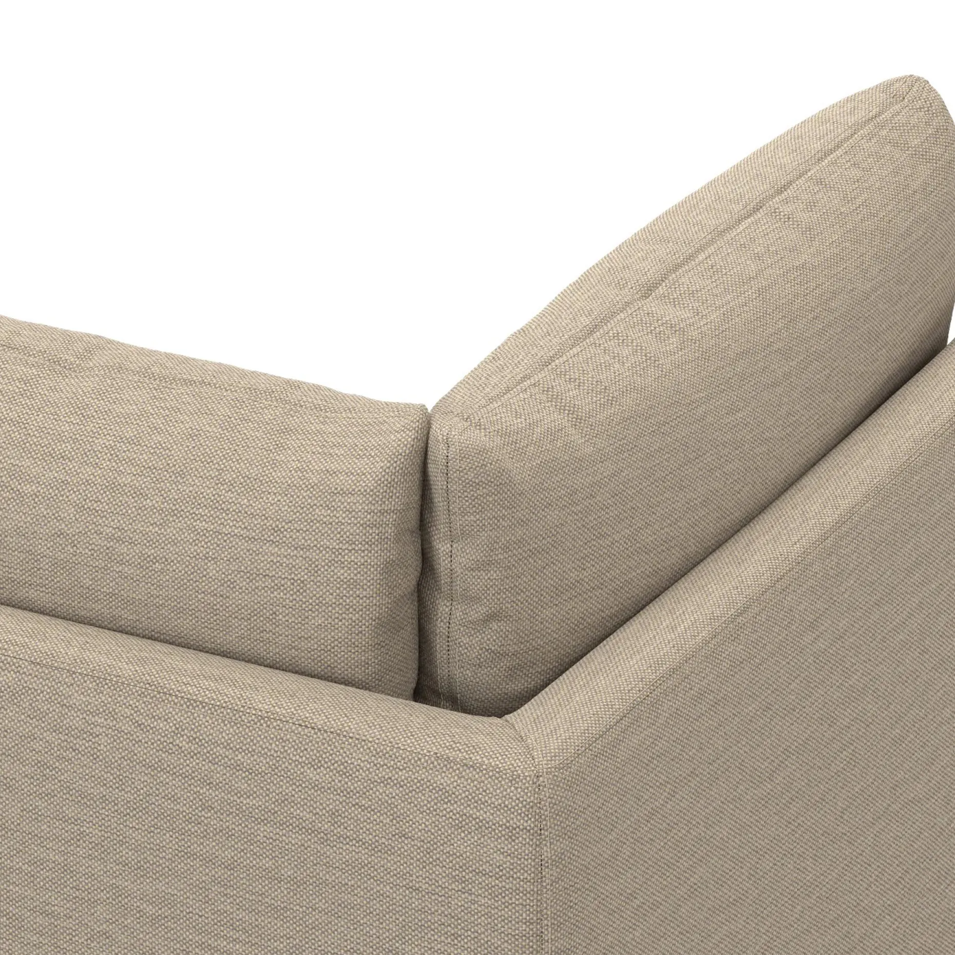 Leigh 41" Corner Chair Module - Silver Taupe