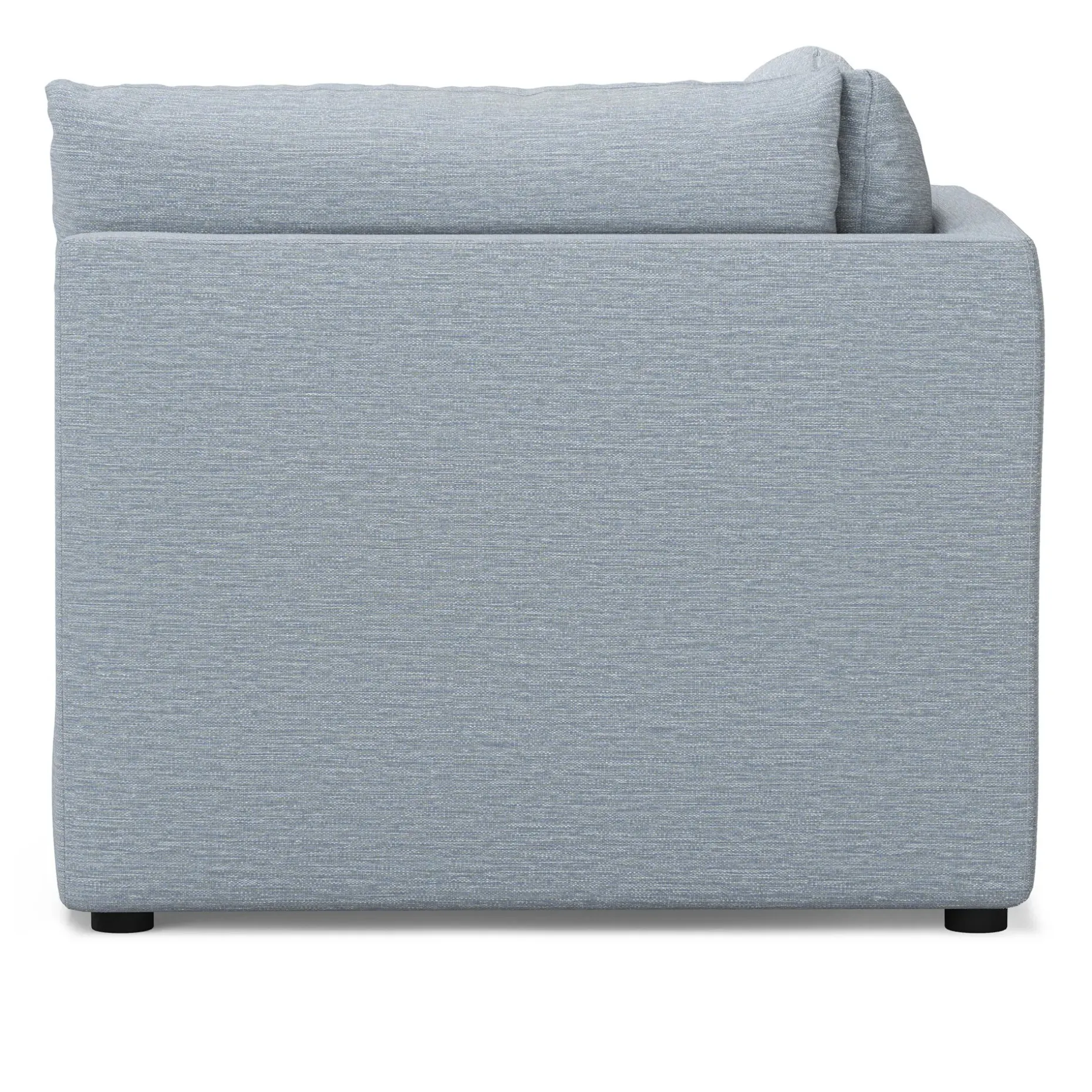 Leigh 41" Corner Chair Module - Silver Light Blue