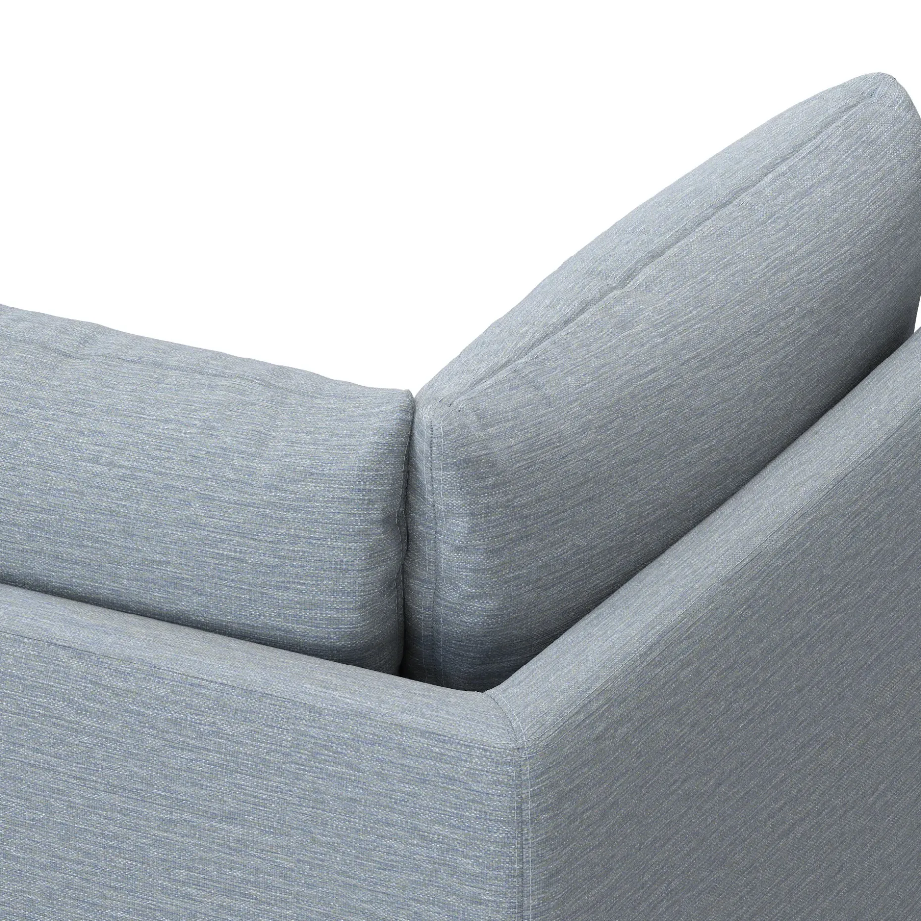Leigh 41" Corner Chair Module - Silver Light Blue