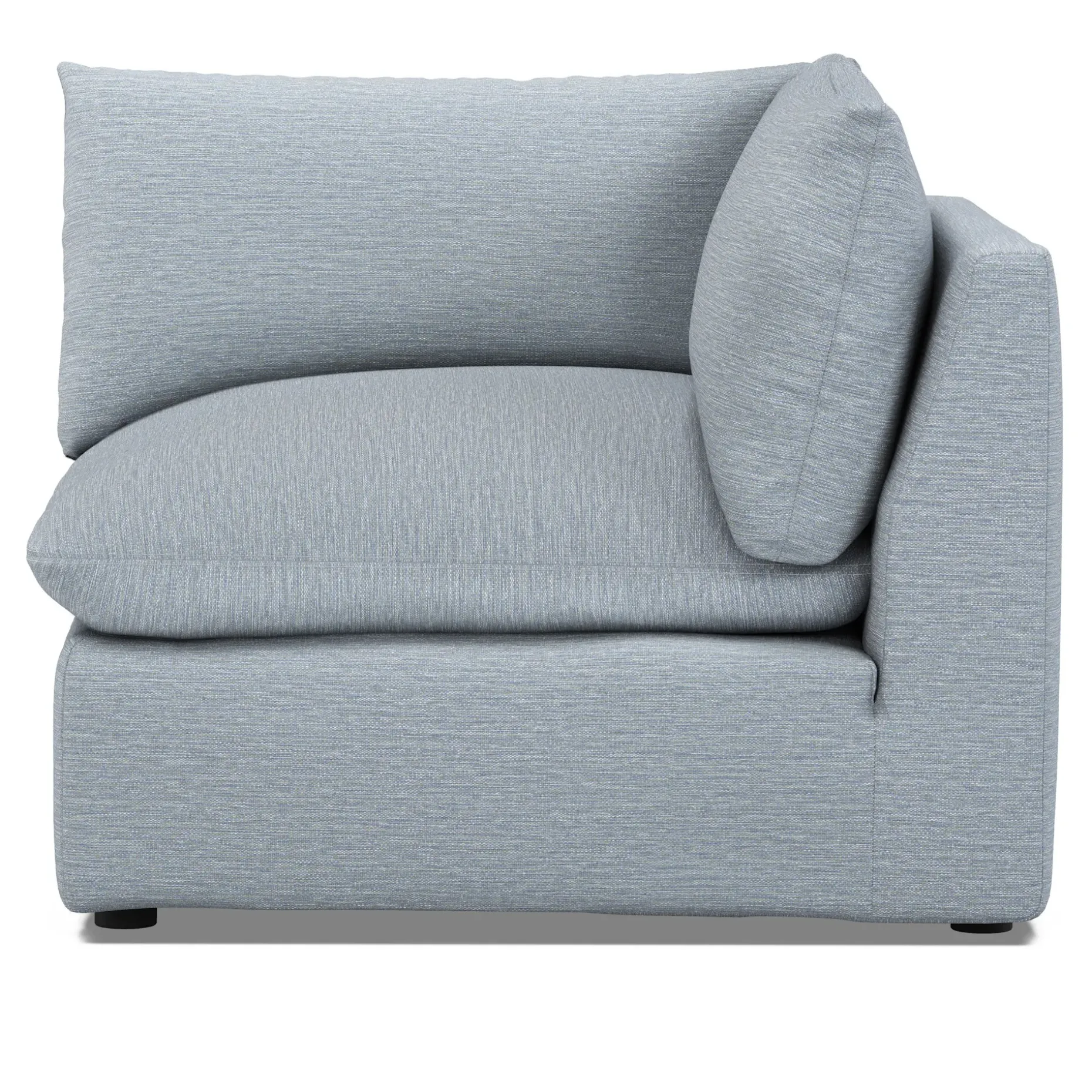Leigh 41" Corner Chair Module - Silver Light Blue