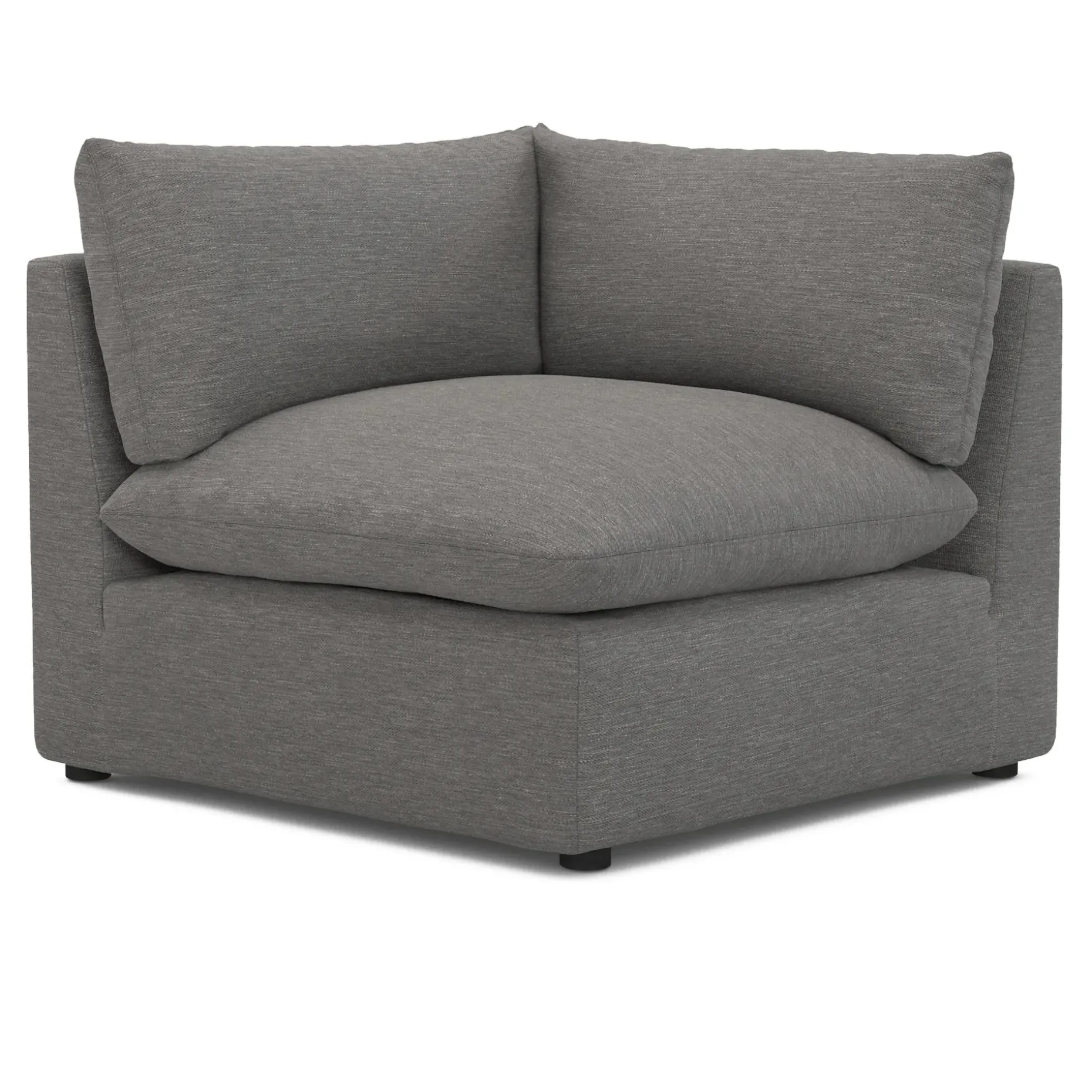 Leigh 41" Corner Chair Module - Silver Gray