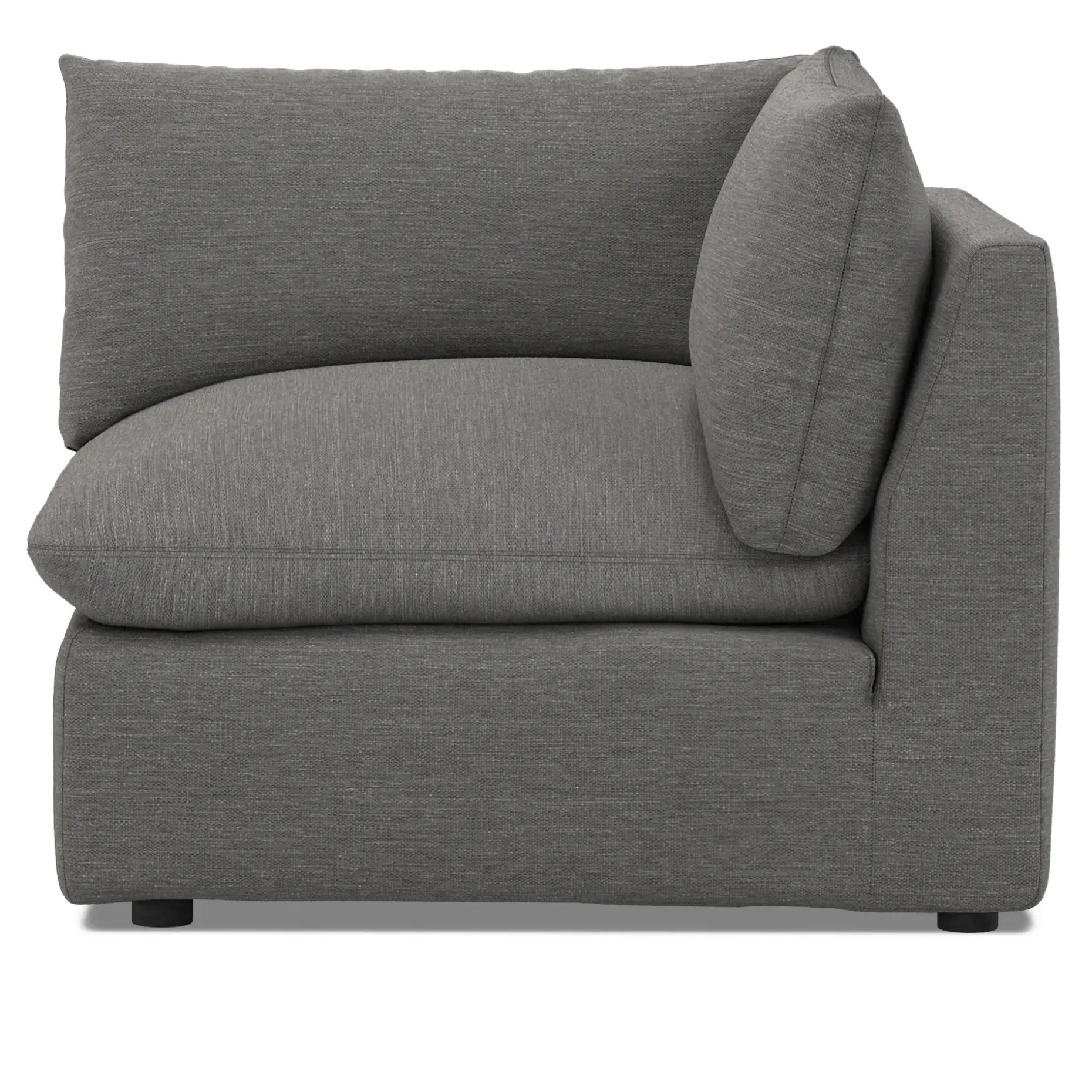 Leigh 41" Corner Chair Module - Silver Gray