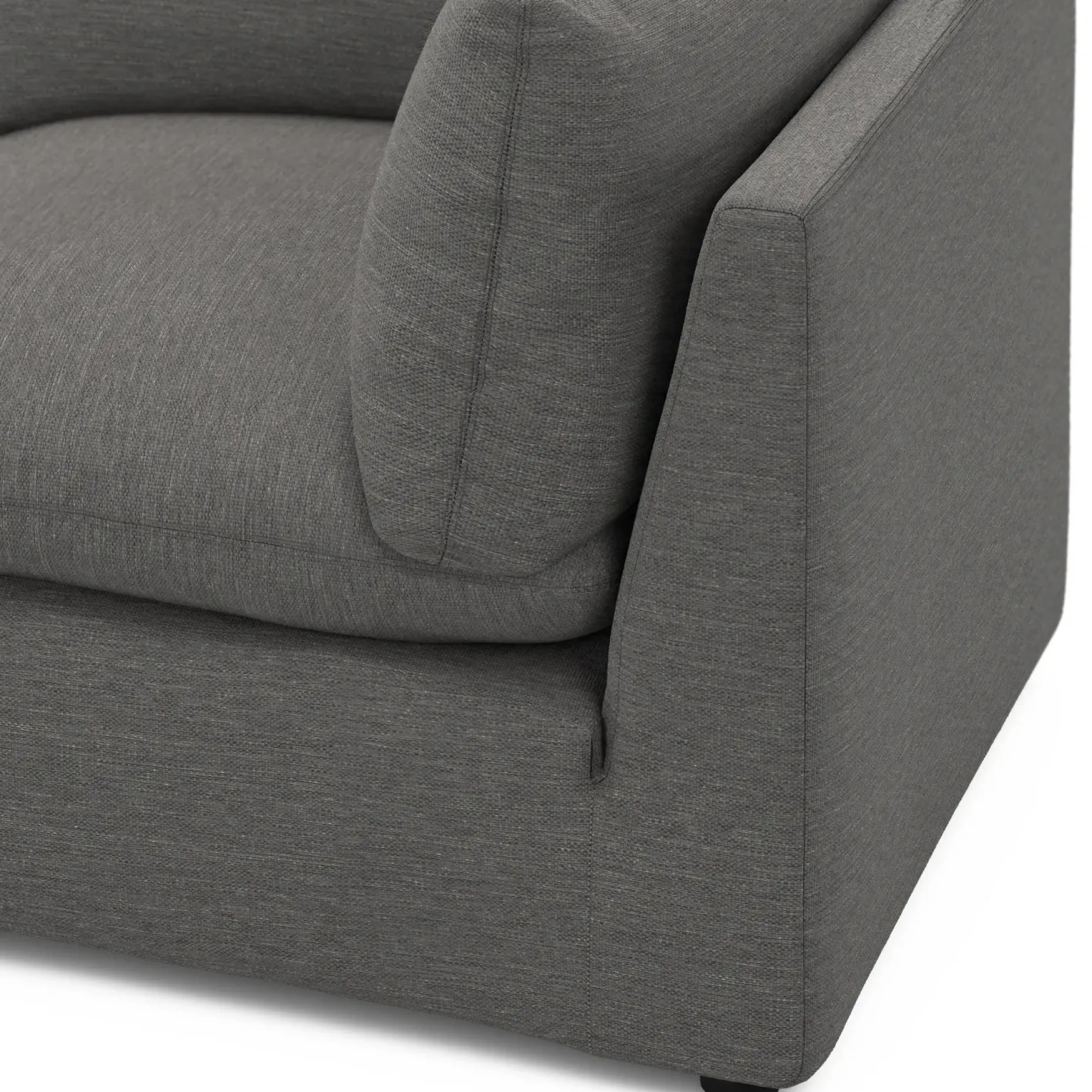 Leigh 41" Corner Chair Module - Silver Gray