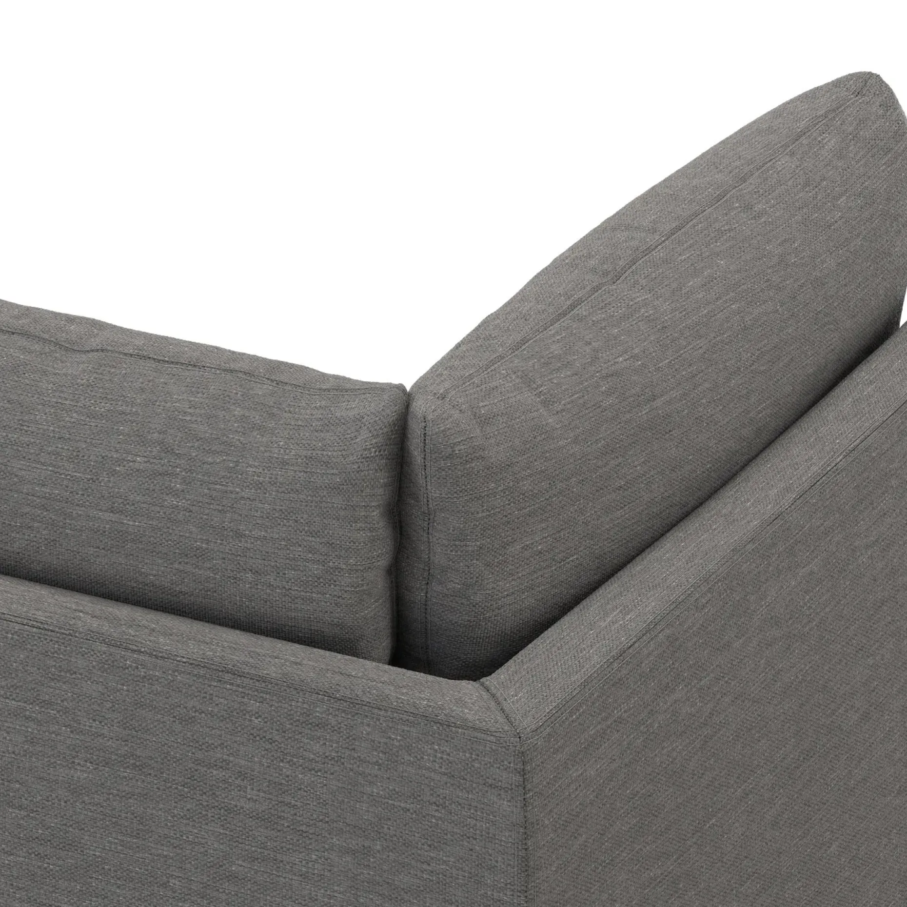 Leigh 41" Corner Chair Module - Silver Gray