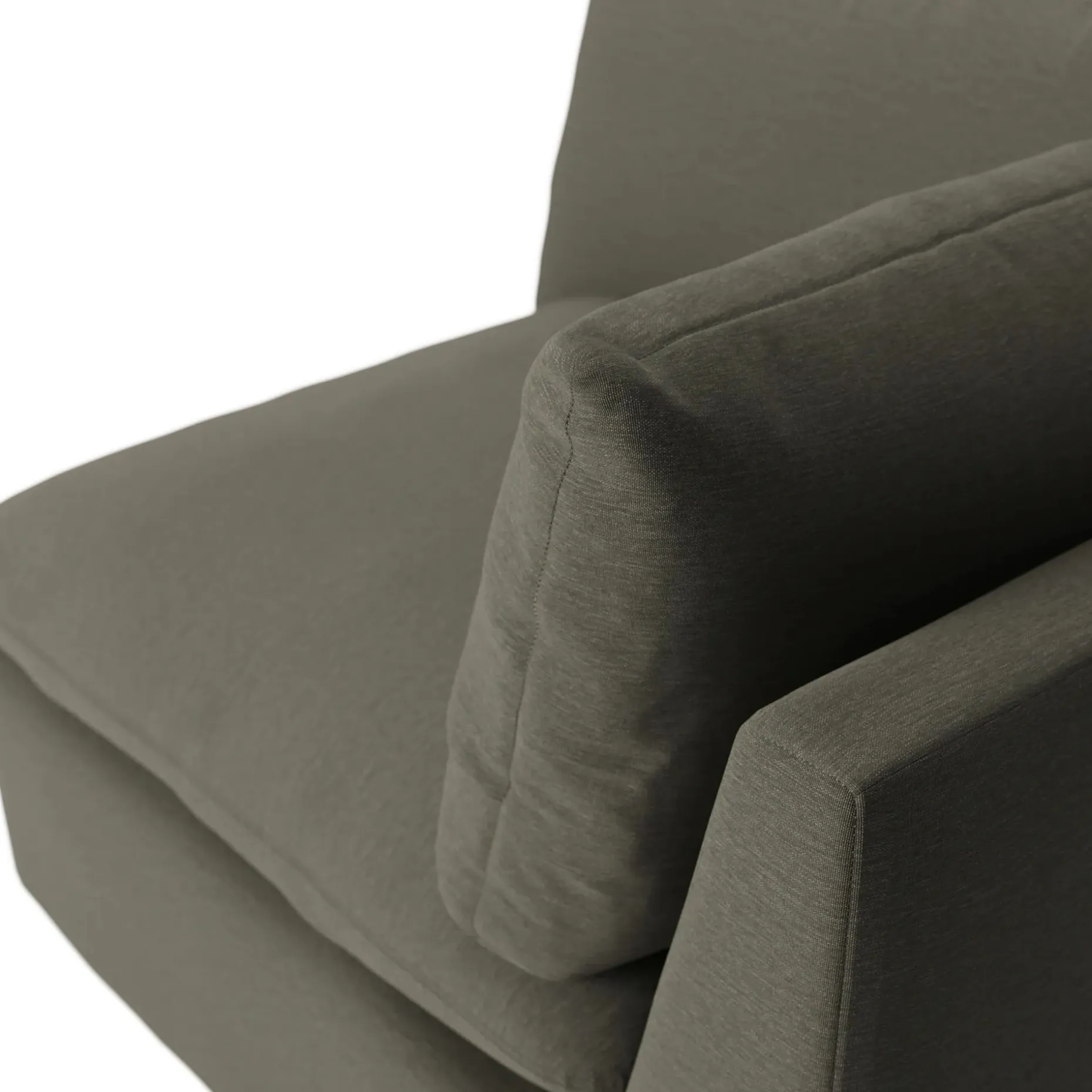 Leigh 41" Corner Chair Module - Silver Moss