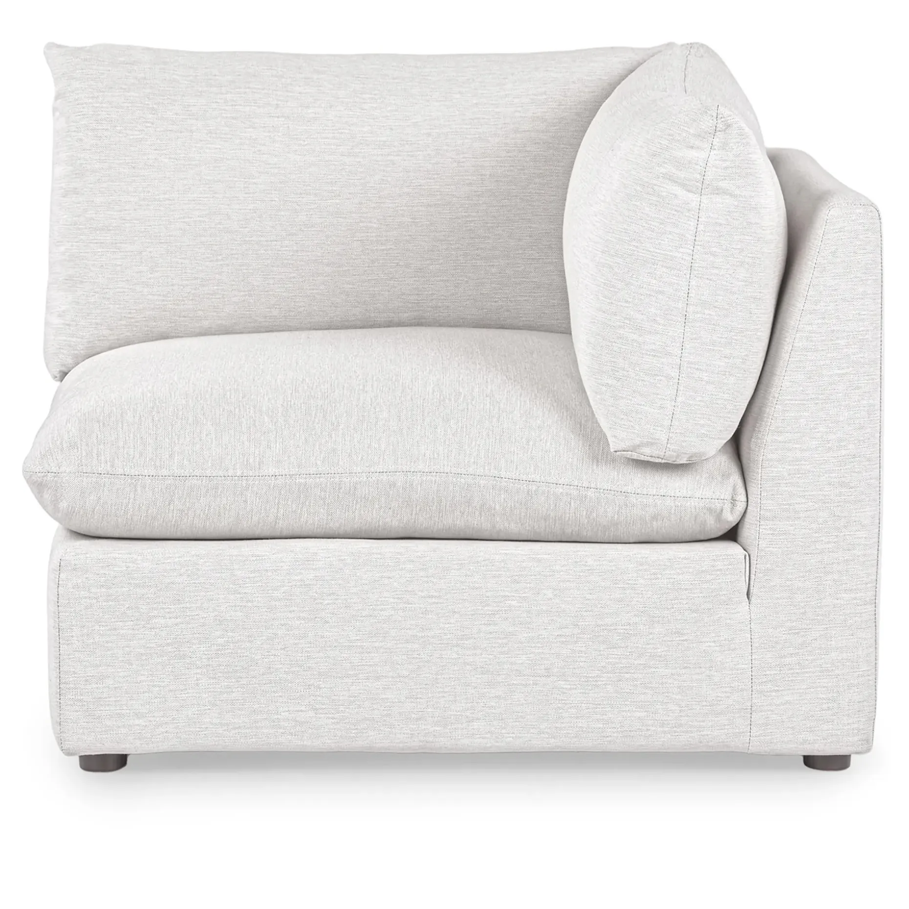 Leigh 41" Corner Chair Module - Silver Ivory