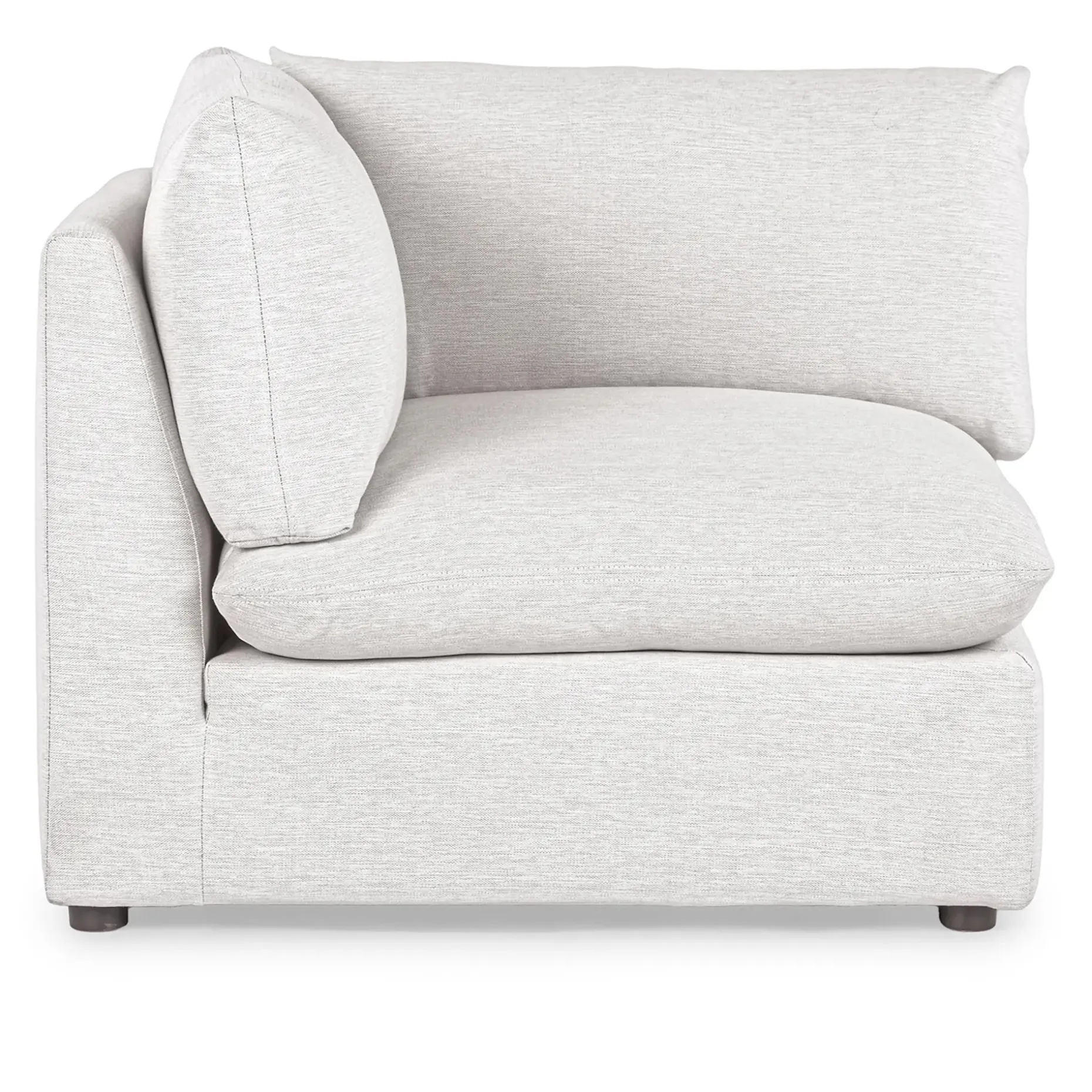 Leigh 41" Corner Chair Module - Silver Ivory