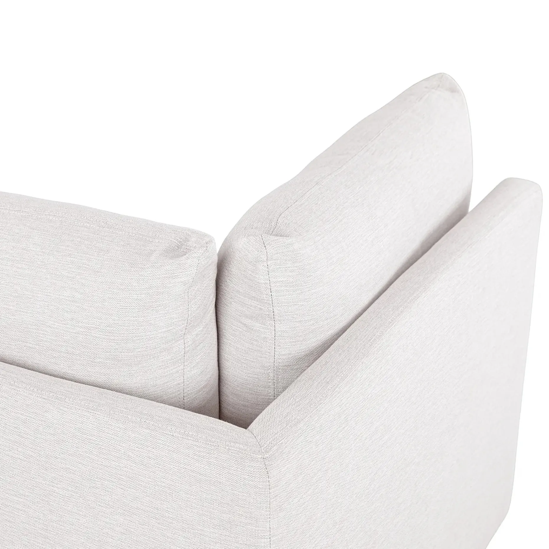 Leigh 41" Corner Chair Module - Silver Ivory