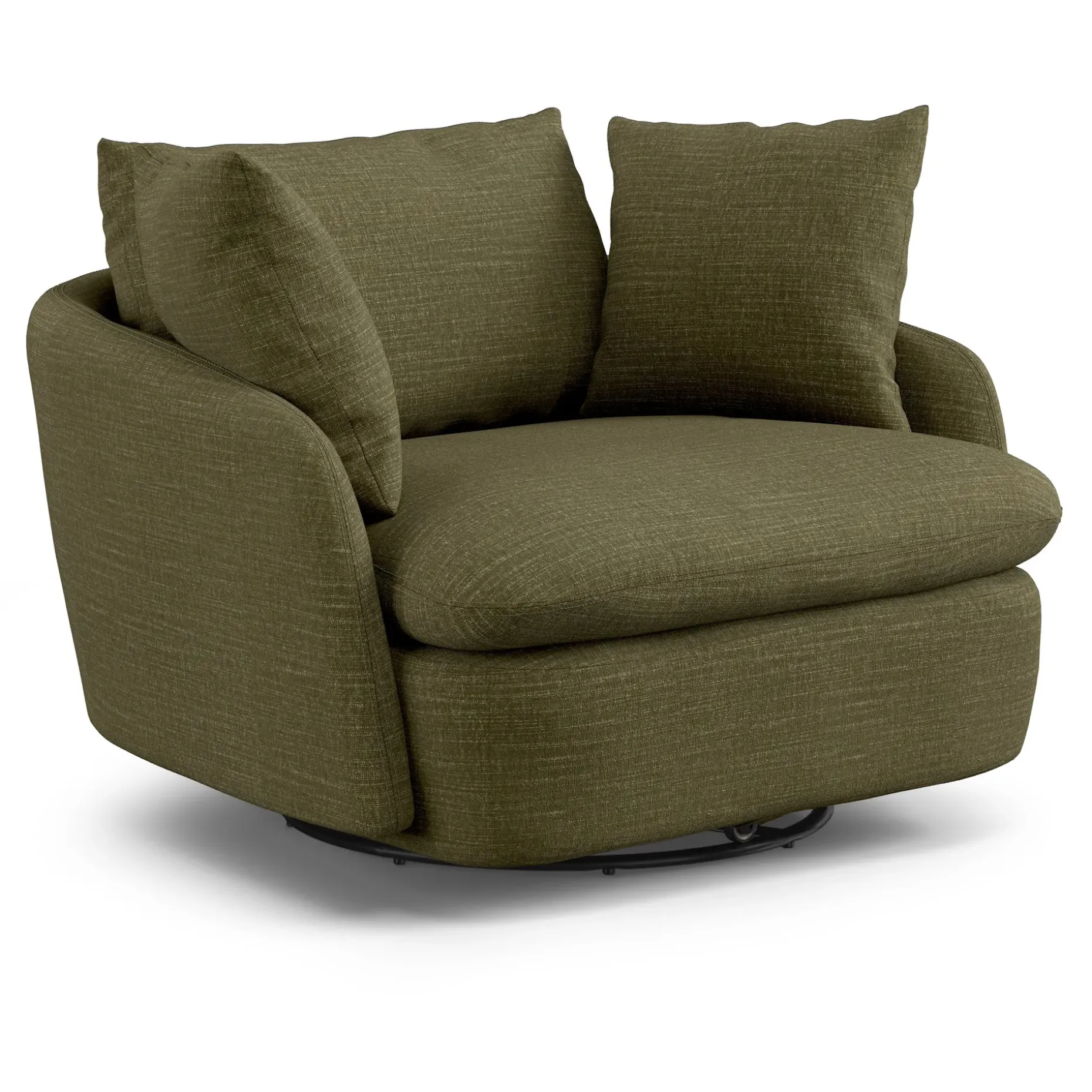 Leigh 47" Grand Swivel Lounge Chair - Napa Moss