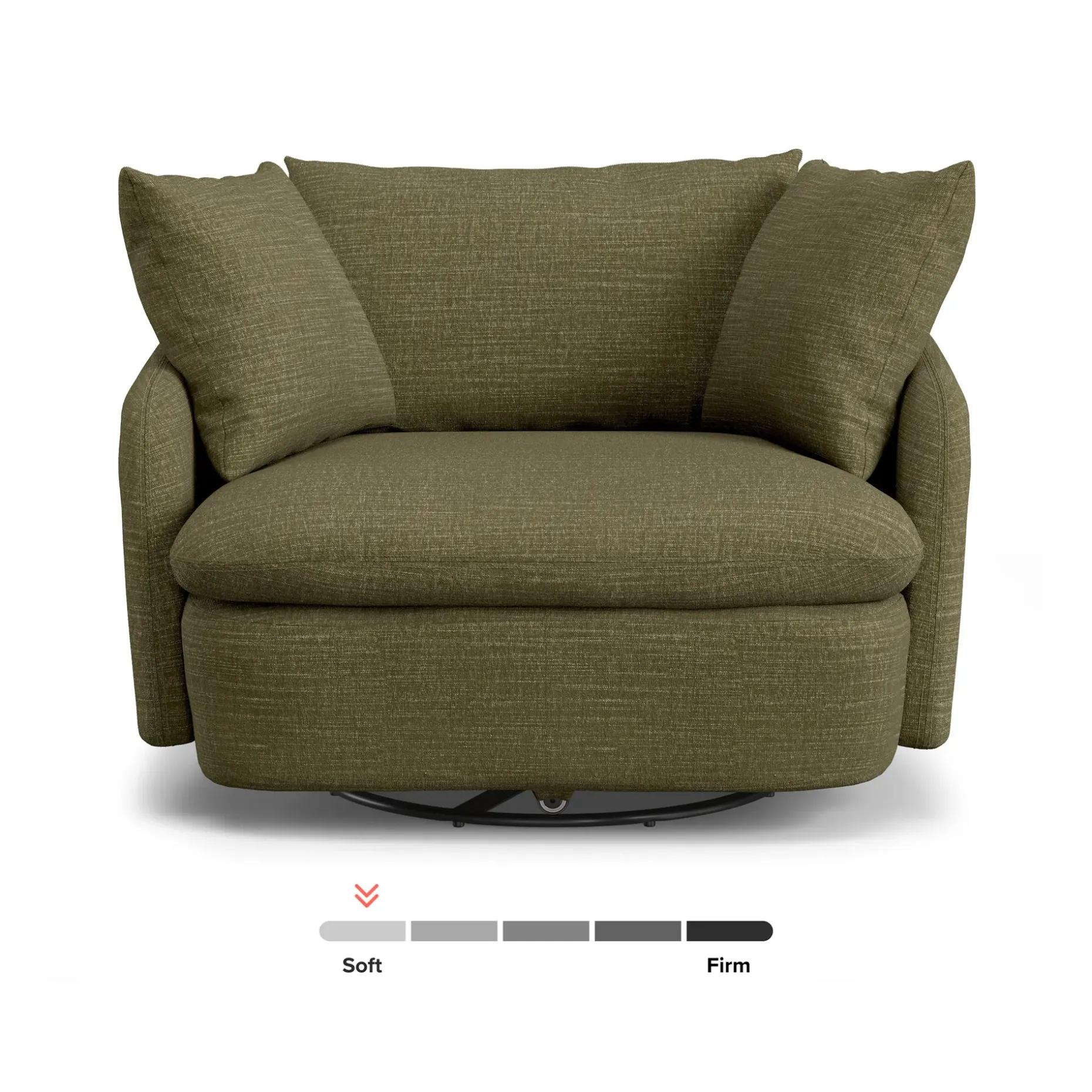 Leigh 47" Grand Swivel Lounge Chair - Napa Moss