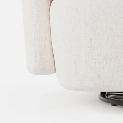 Leigh 47" Grand Swivel Lounge Chair - Napa White