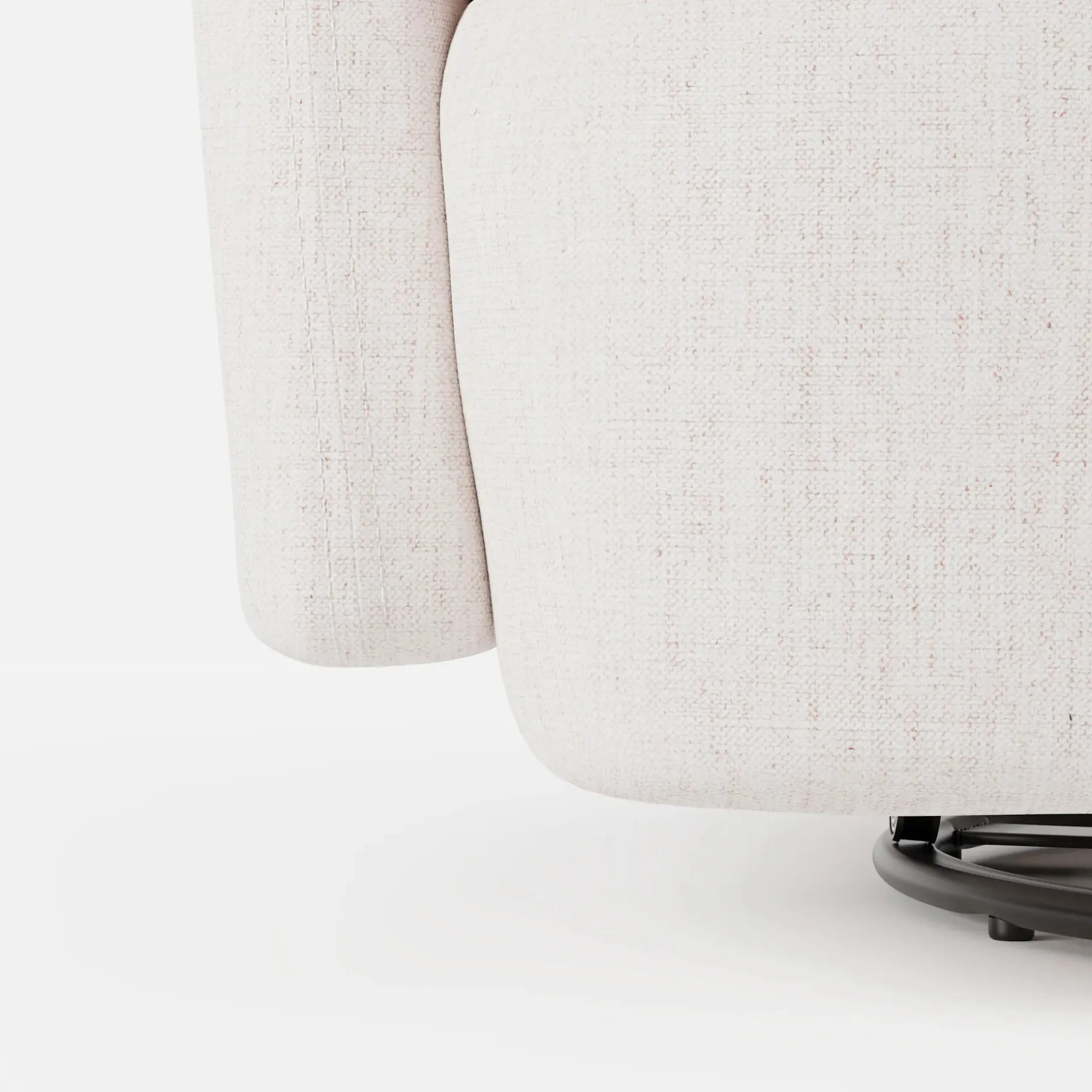 Leigh 47" Grand Swivel Lounge Chair - Napa White