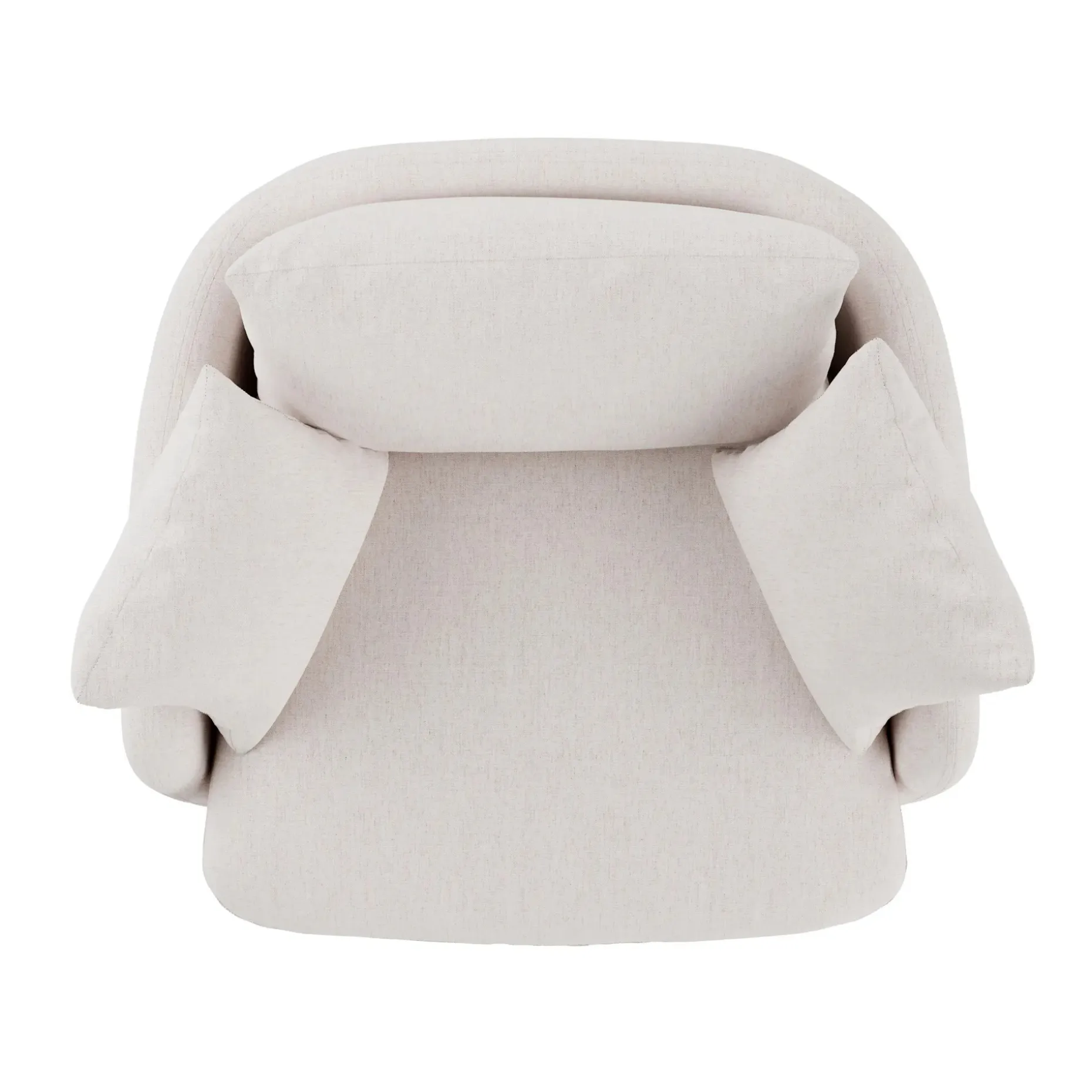 Leigh 47" Grand Swivel Lounge Chair - Napa White