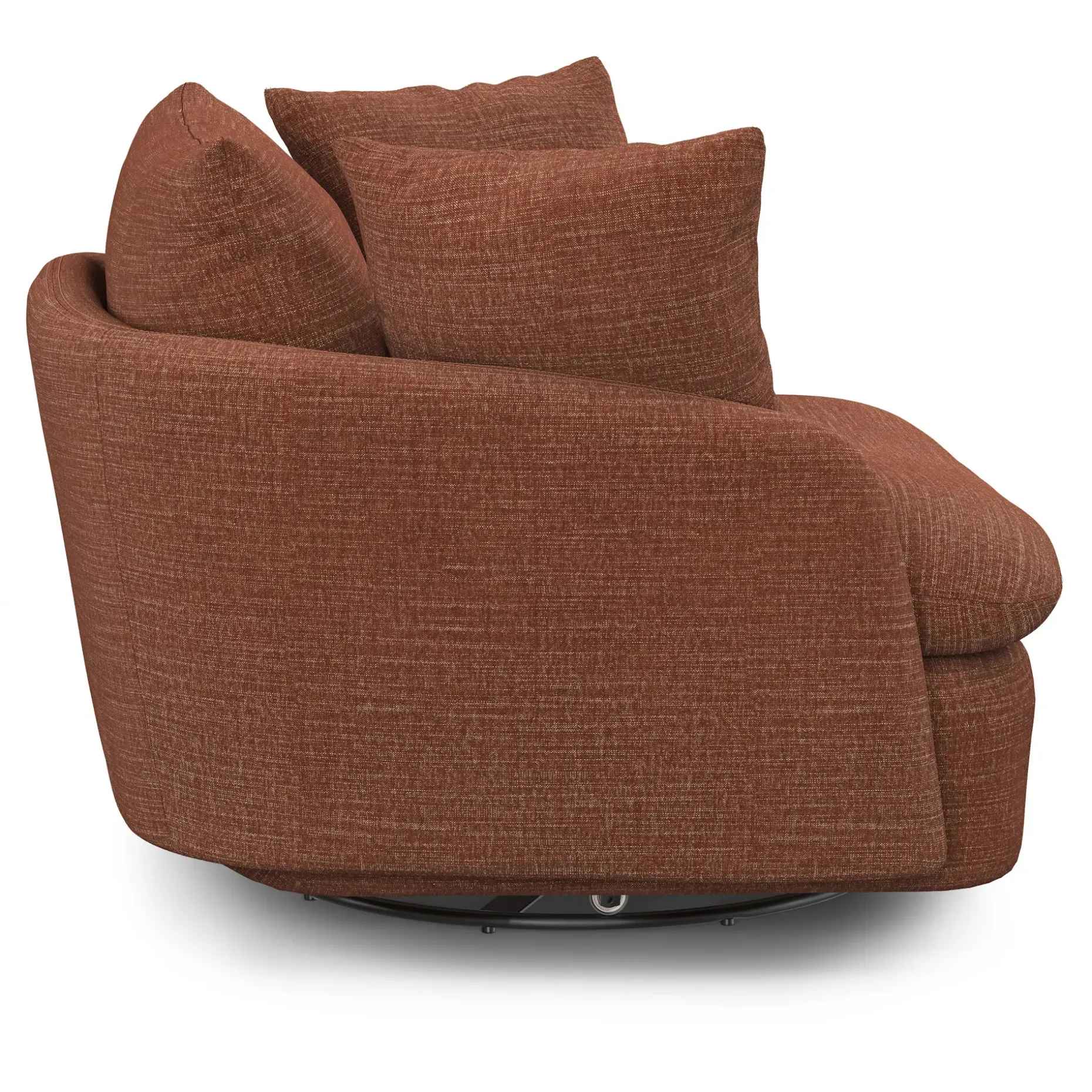 Leigh 47" Grand Swivel Lounge Chair - Napa Rust