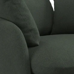 Leigh 47" Grand Swivel Lounge Chair - Green Wool Bouclé