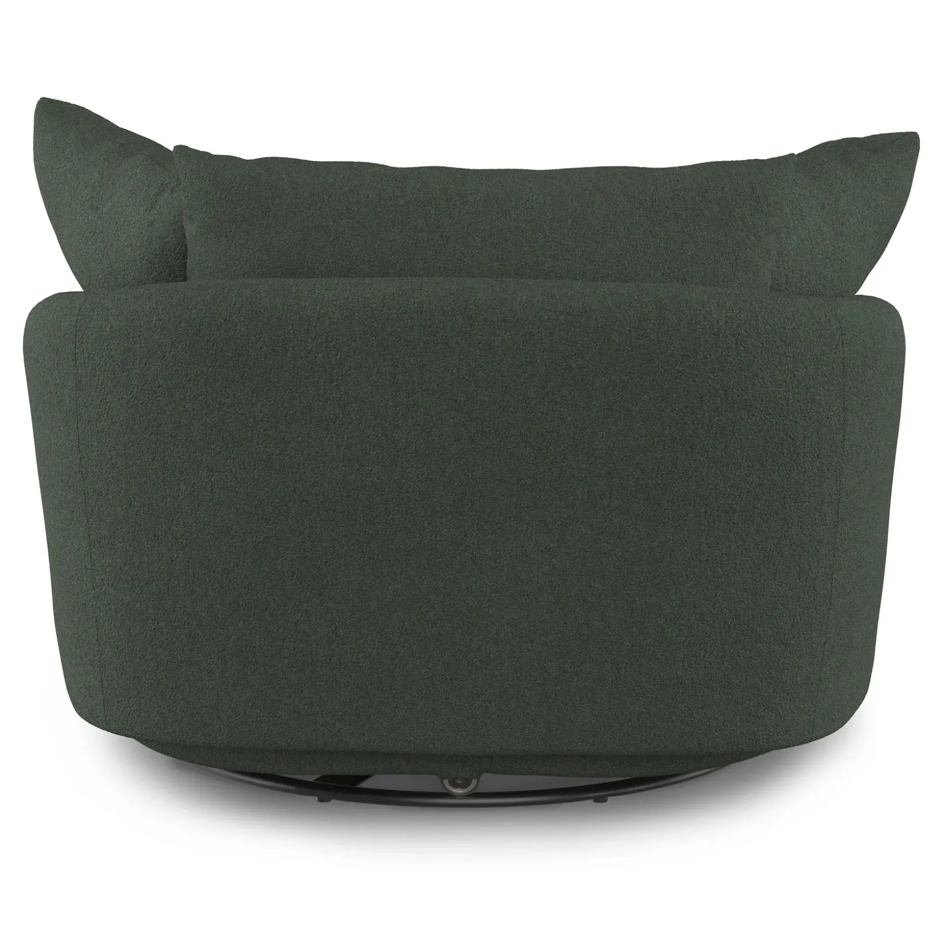 Leigh 47" Grand Swivel Lounge Chair - Green Wool Bouclé