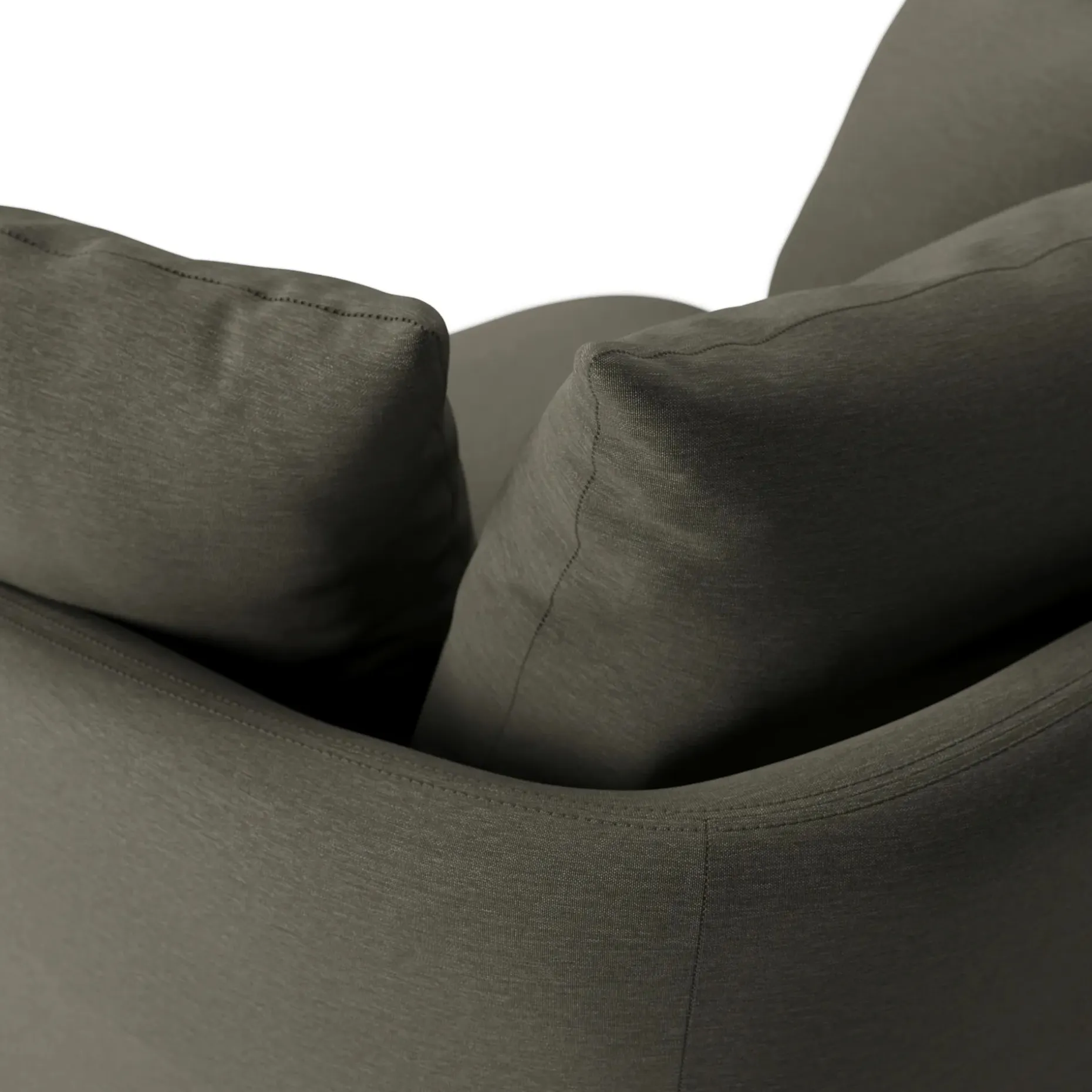 Leigh 47" Grand Swivel Lounge Chair - Silver Moss