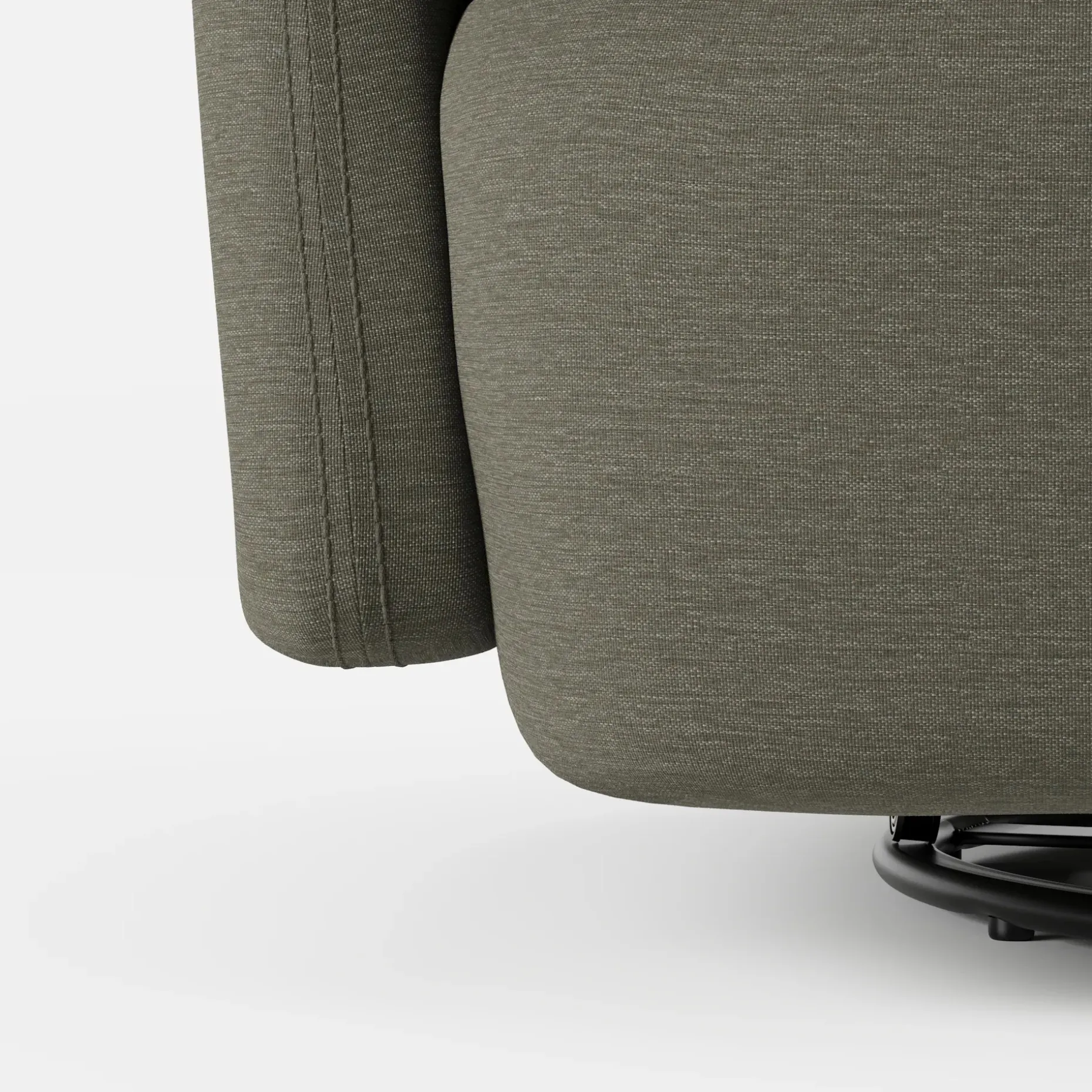 Leigh 47" Grand Swivel Lounge Chair - Silver Moss