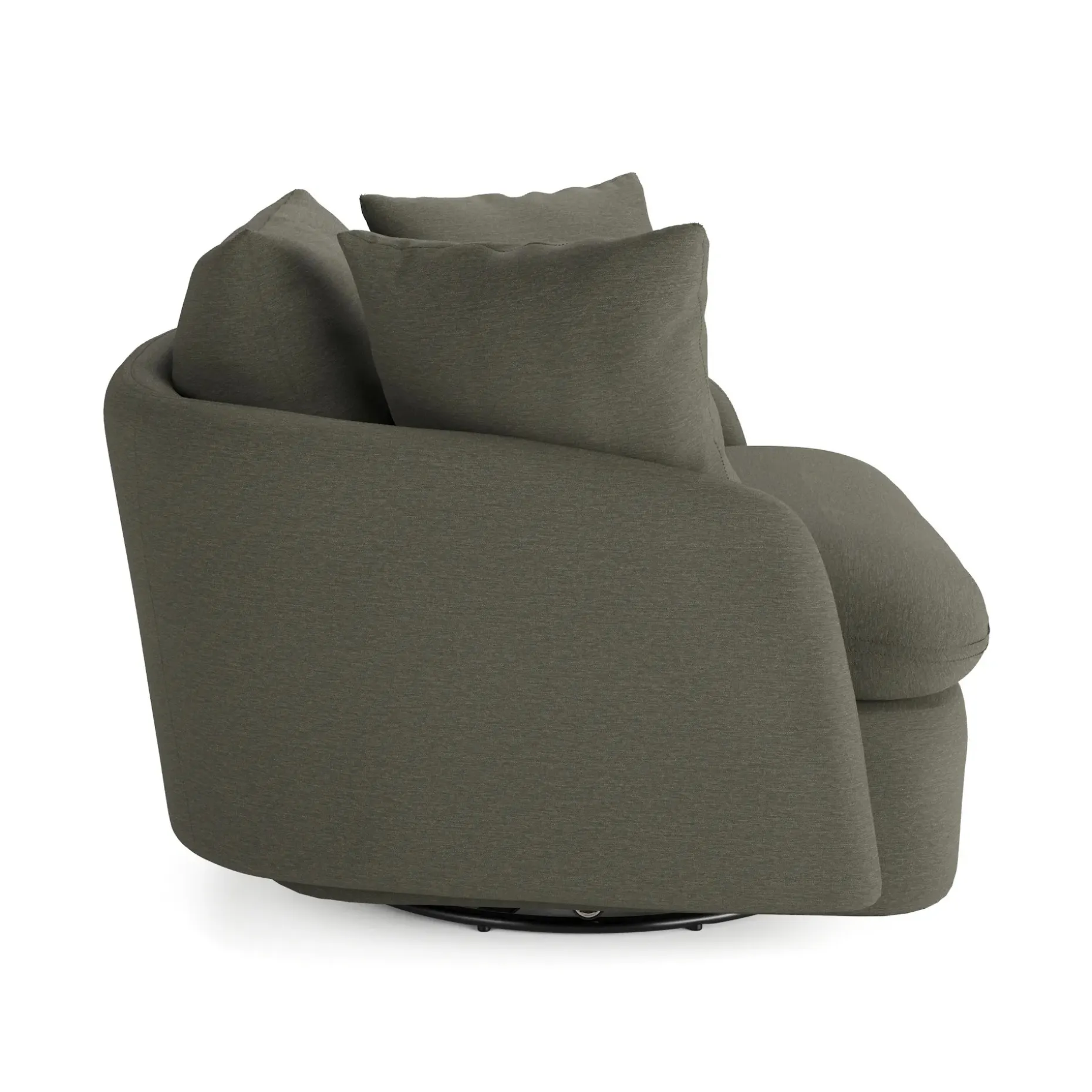 Leigh 47" Grand Swivel Lounge Chair - Silver Moss