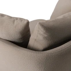 Leigh 47" Grand Swivel Lounge Chair - Sandstone Wool Bouclé
