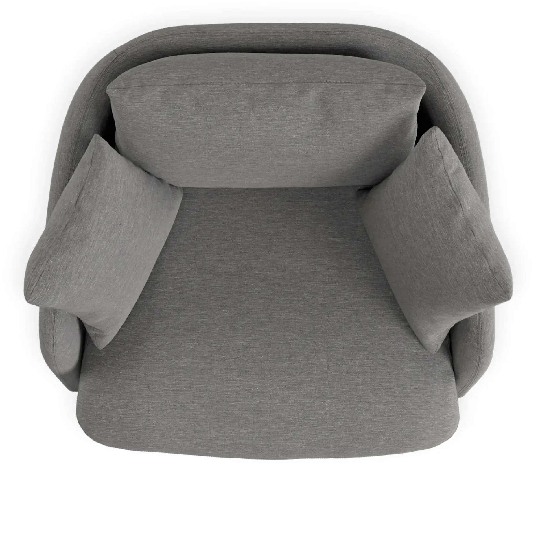 Leigh 47" Grand Swivel Lounge Chair - Silver Gray